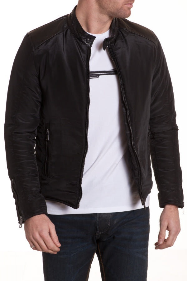 Men's cotton jacket Black Serge Pariente - Image n°3