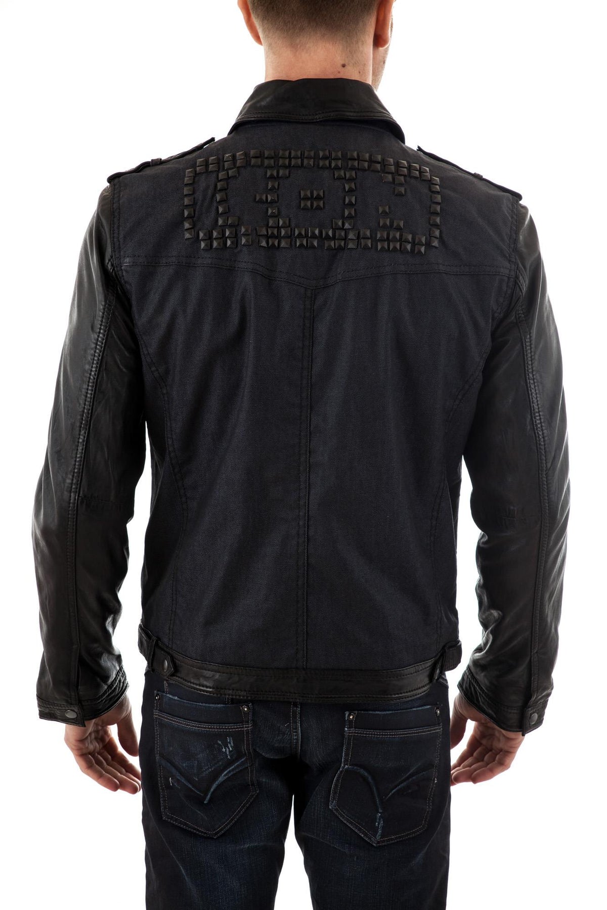 Men's Blue and Black Trapper Jacket for Men - Image n°6