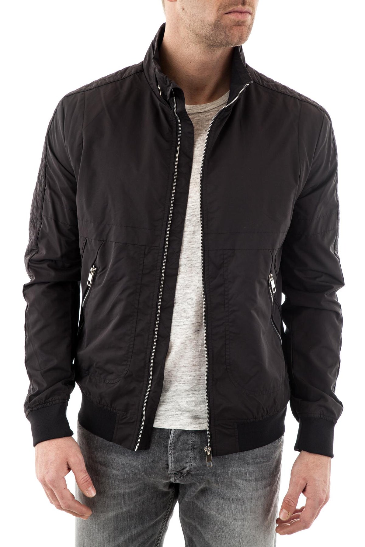 Morato Black textile jacket for Men - Image n°3