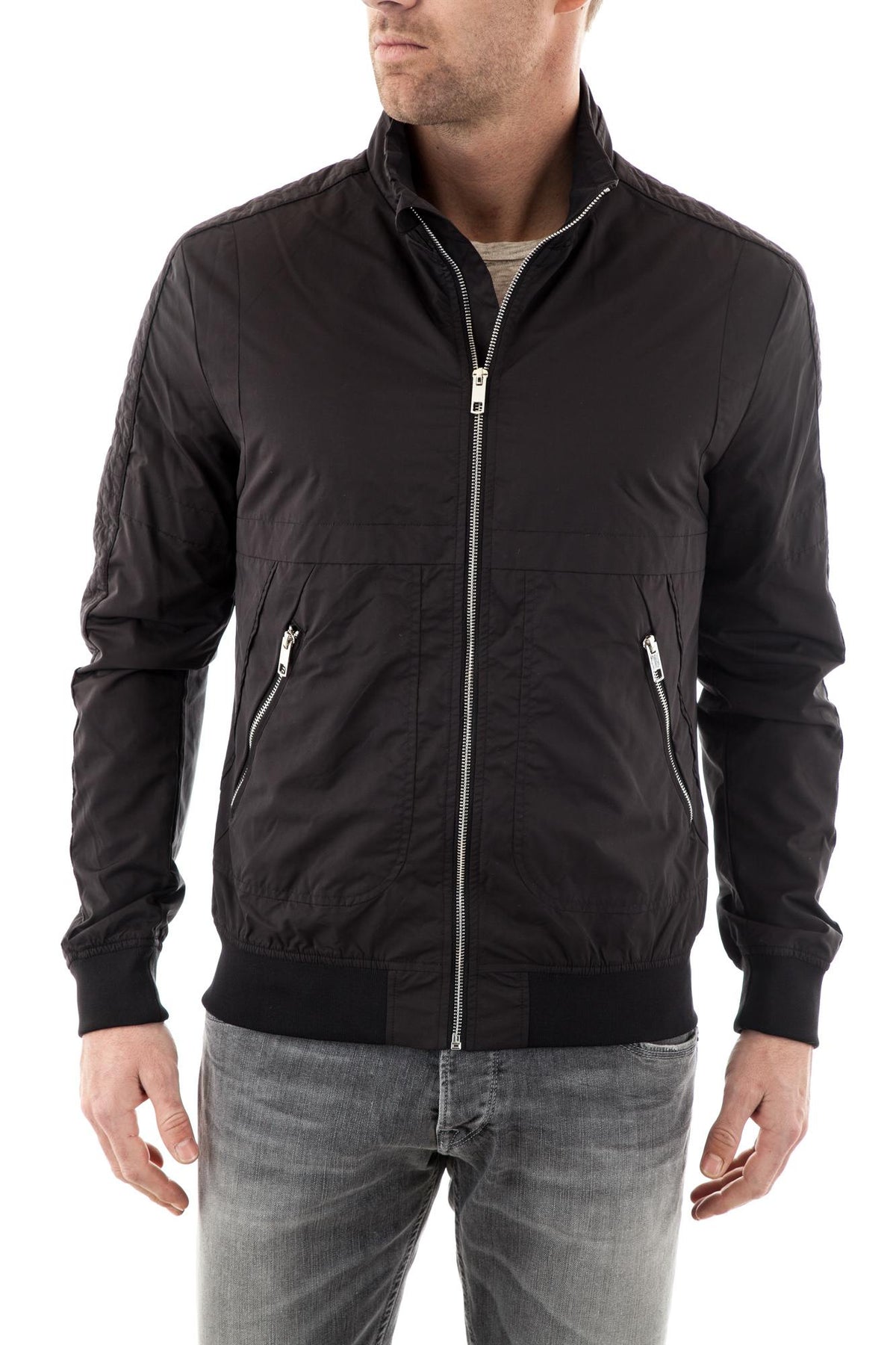 Morato Black textile jacket for Men - Image n°1