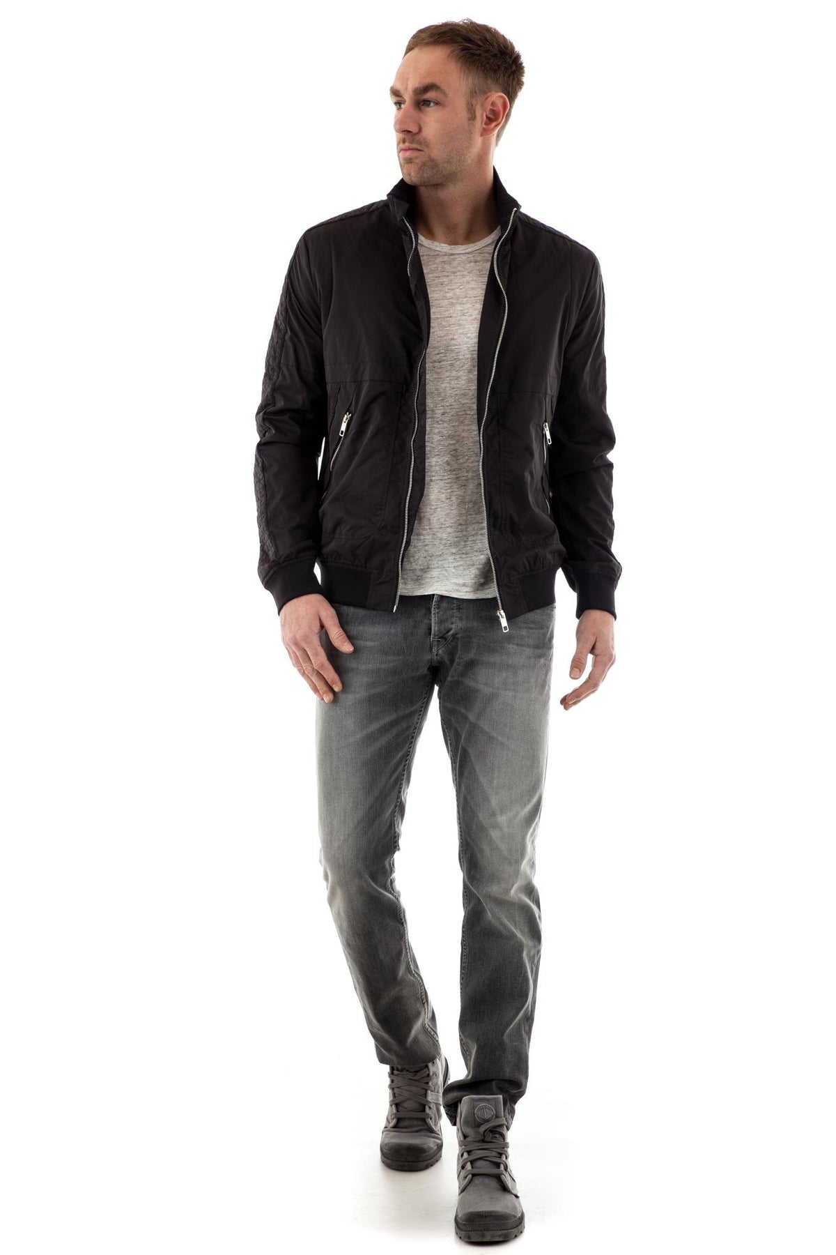 Morato Black textile jacket for Men - Image n°2