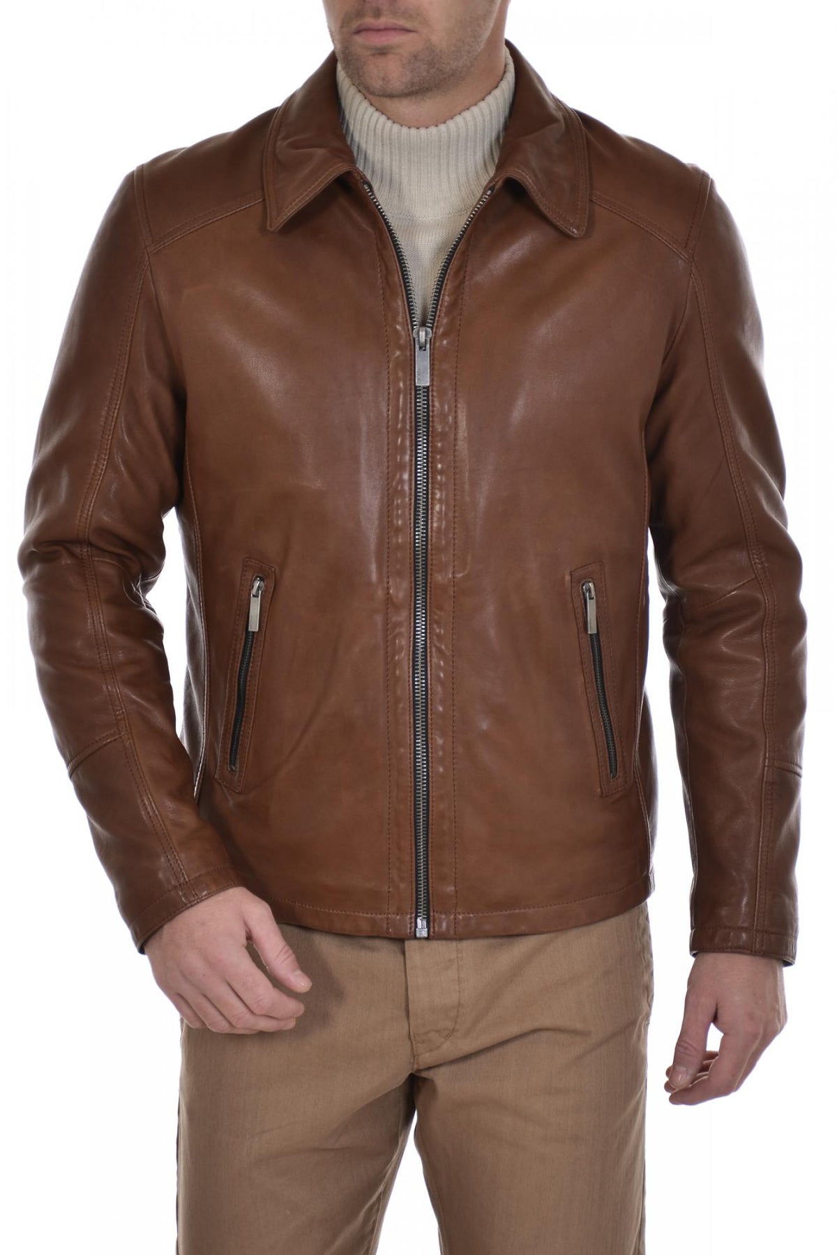 Oakwood men's lambskin jacket - Image n°1