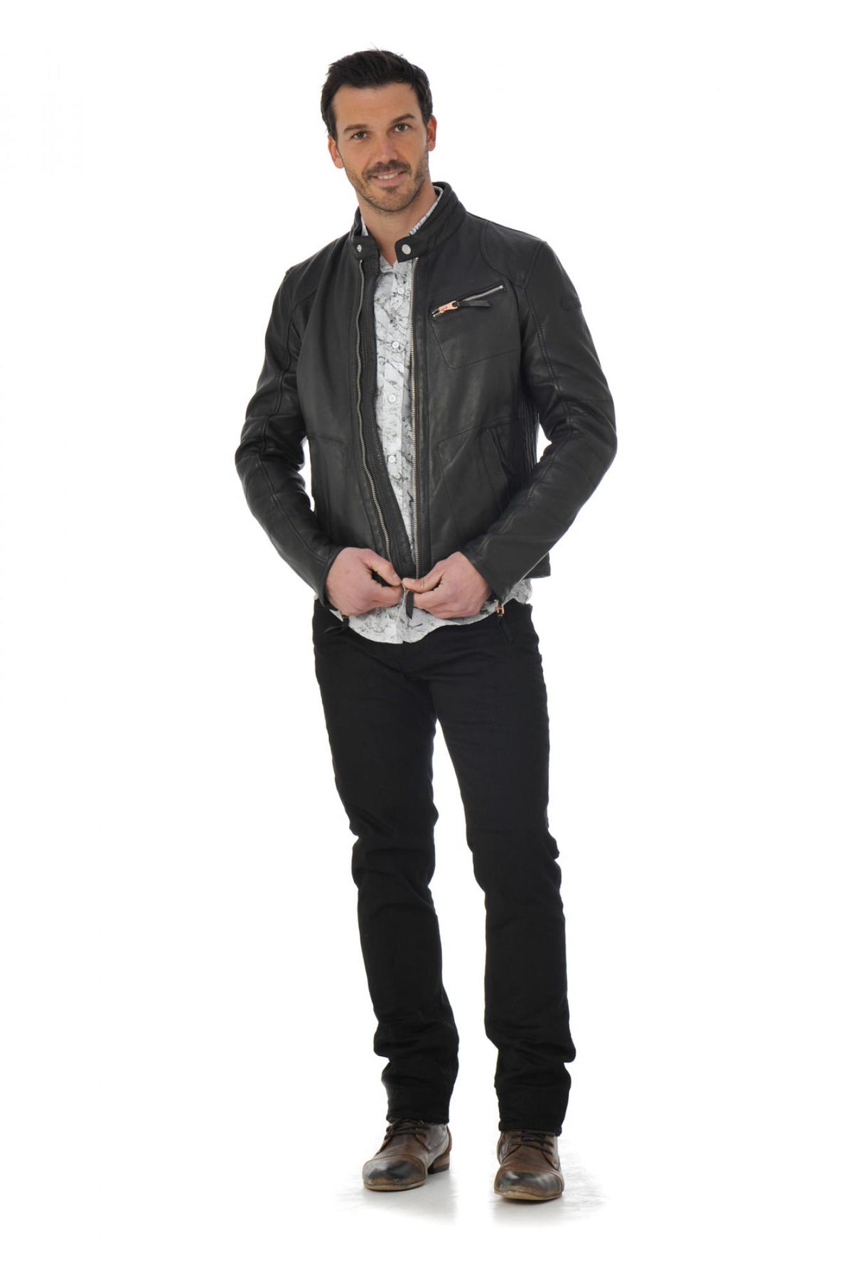  Redskins biker collar jacket for men - Image n°3