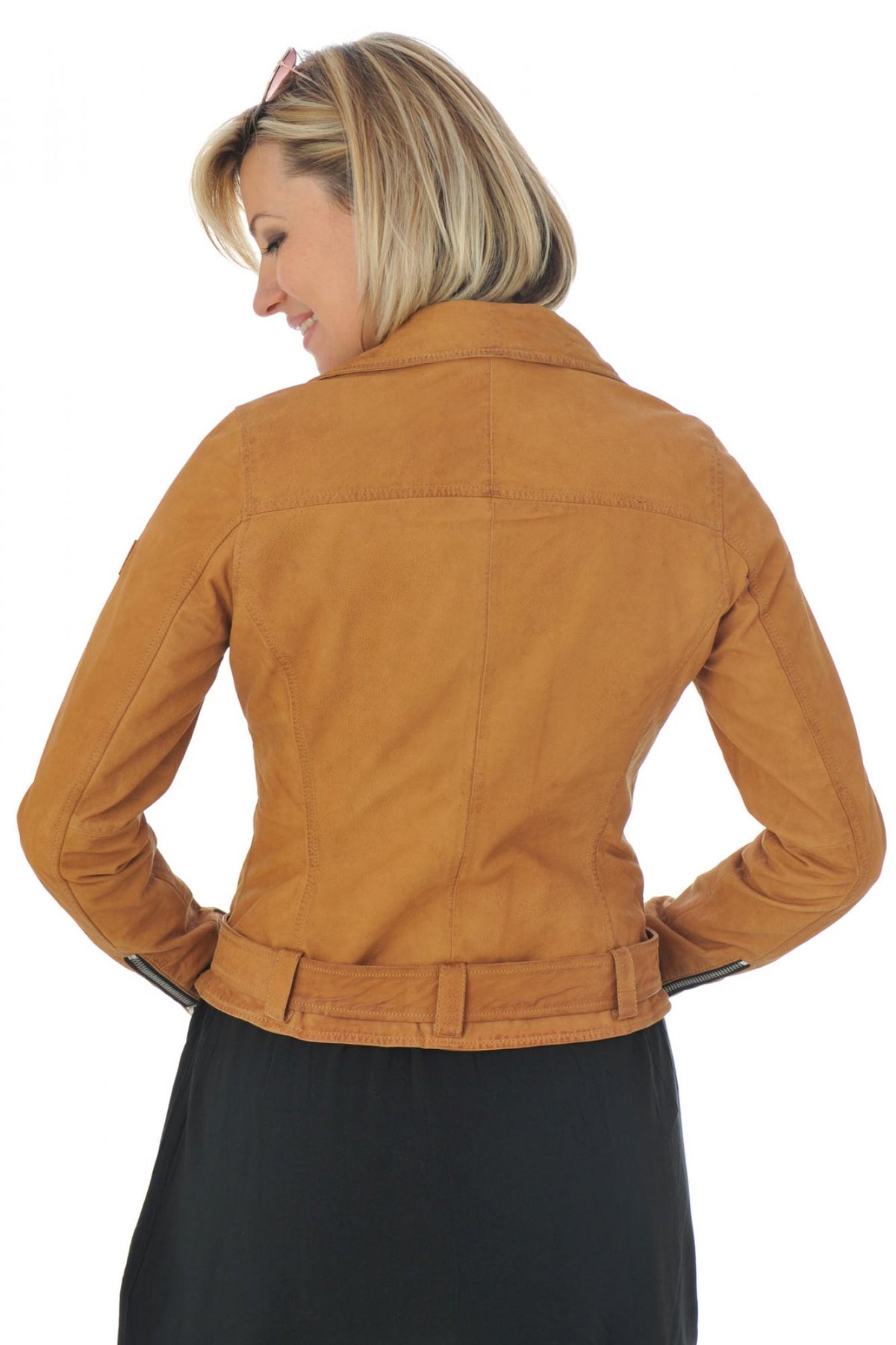  Women's Biker Jacket with belt - Image n°6