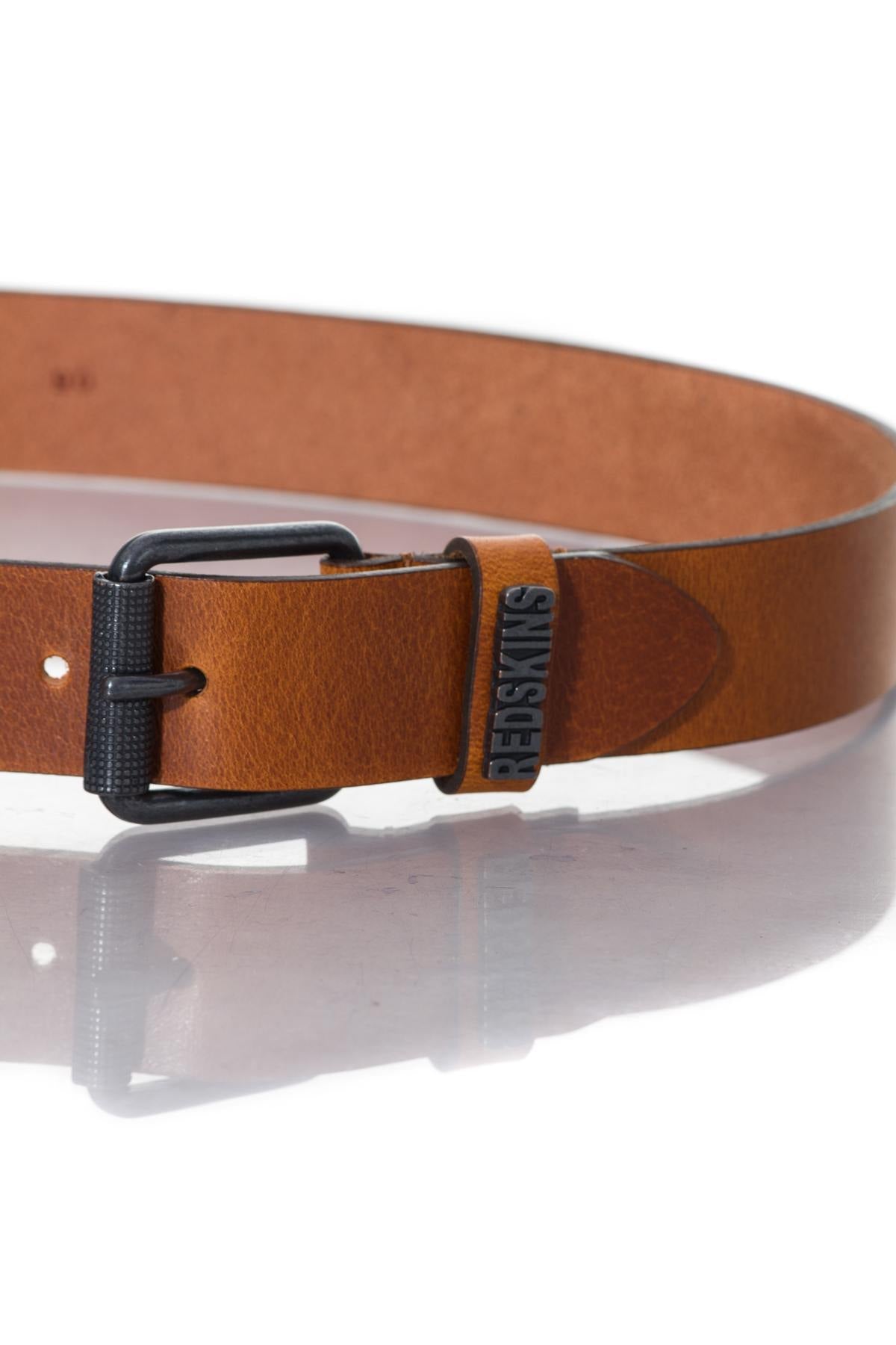 Redskins men's cognac leather belt - Image n°2