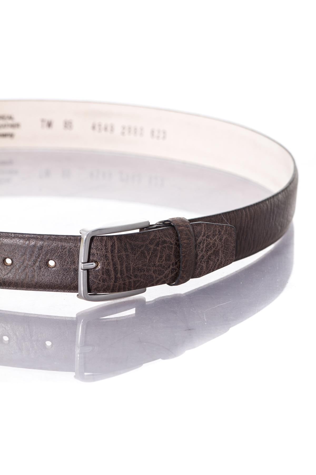  Taupe leather belt - Image n°2