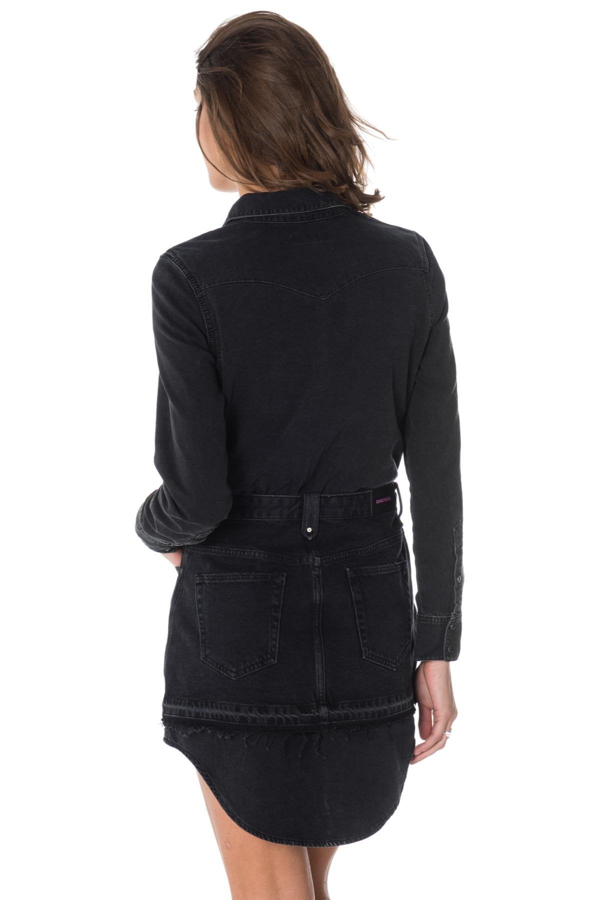 Diesel black denim dress - Image n°3