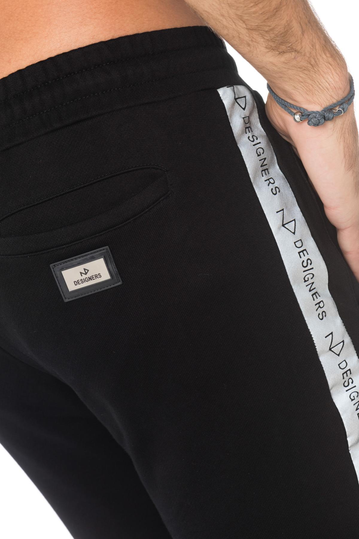 Black jogging pants with silver stripes The New Designers - Image n°3