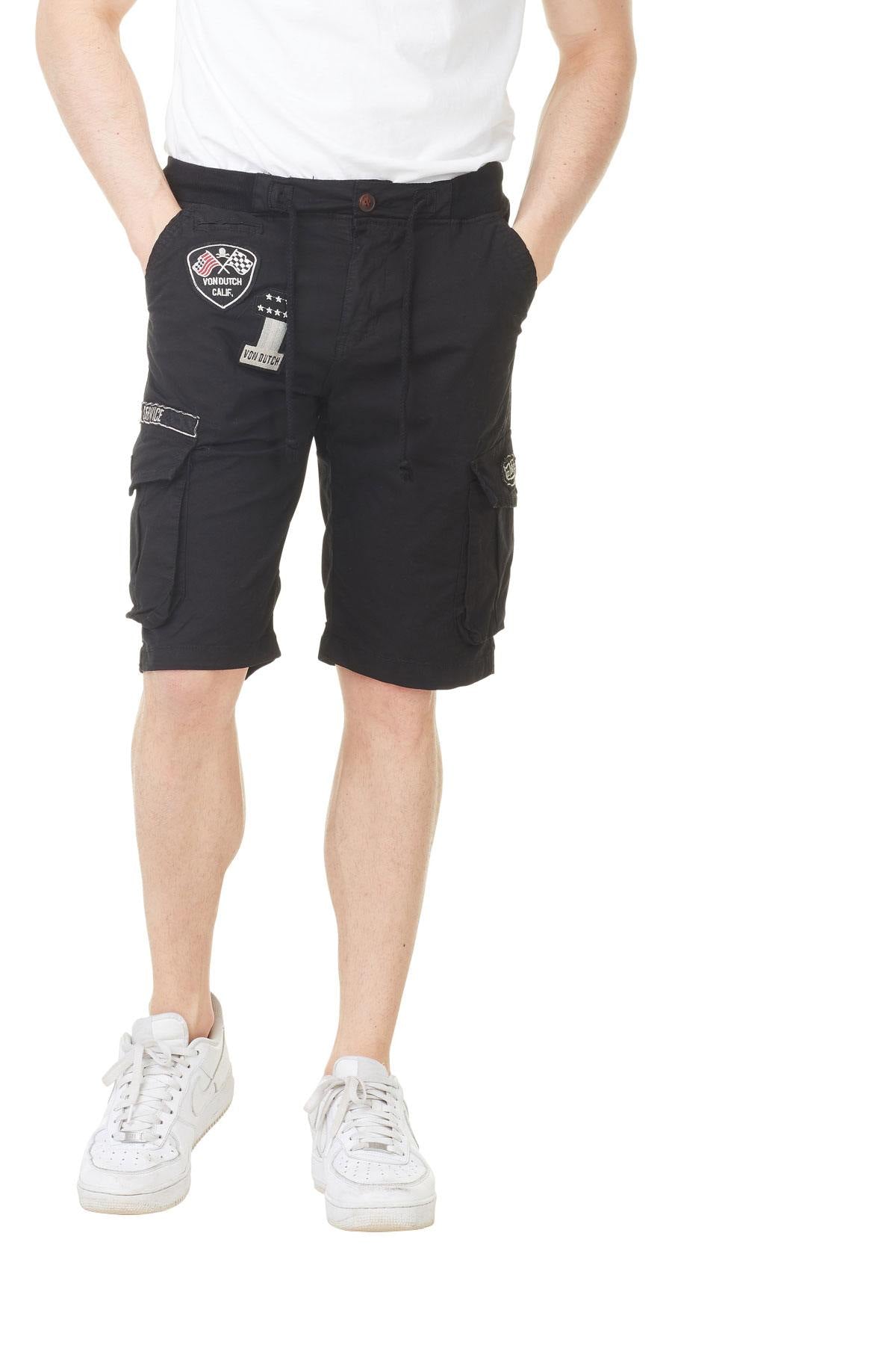  Navy blue shorts with patches - Image n°4