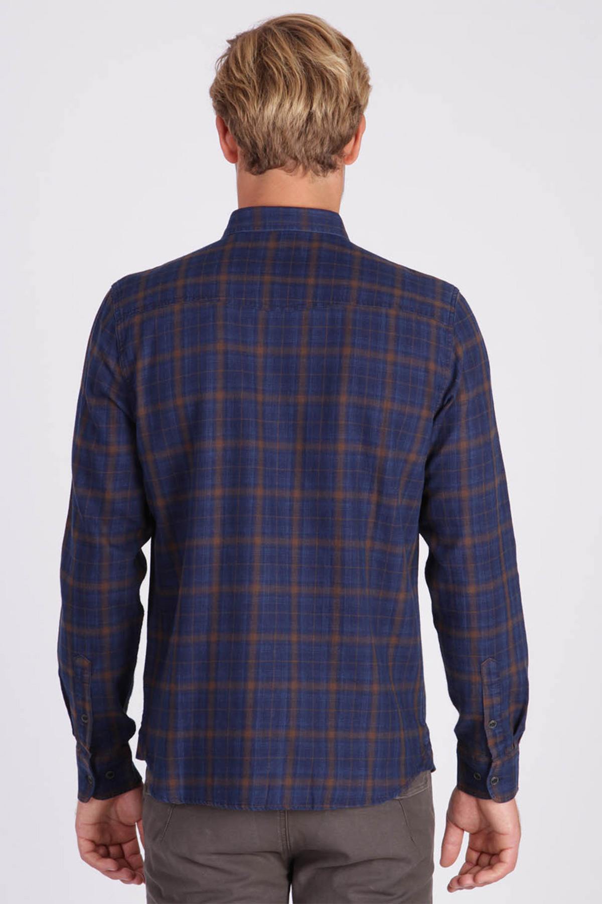 Long-sleeved checked shirt - Image n°3