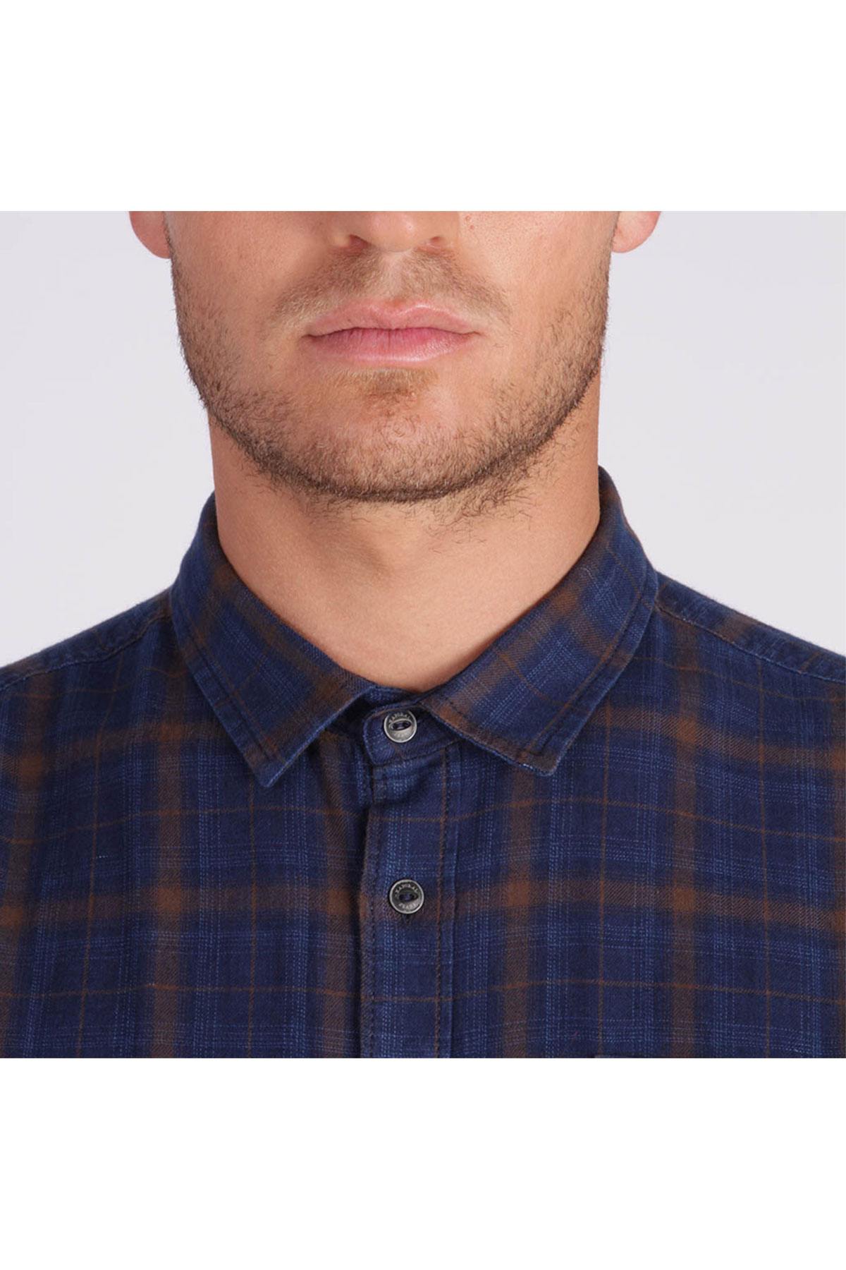 Long-sleeved checked shirt - Image n°4