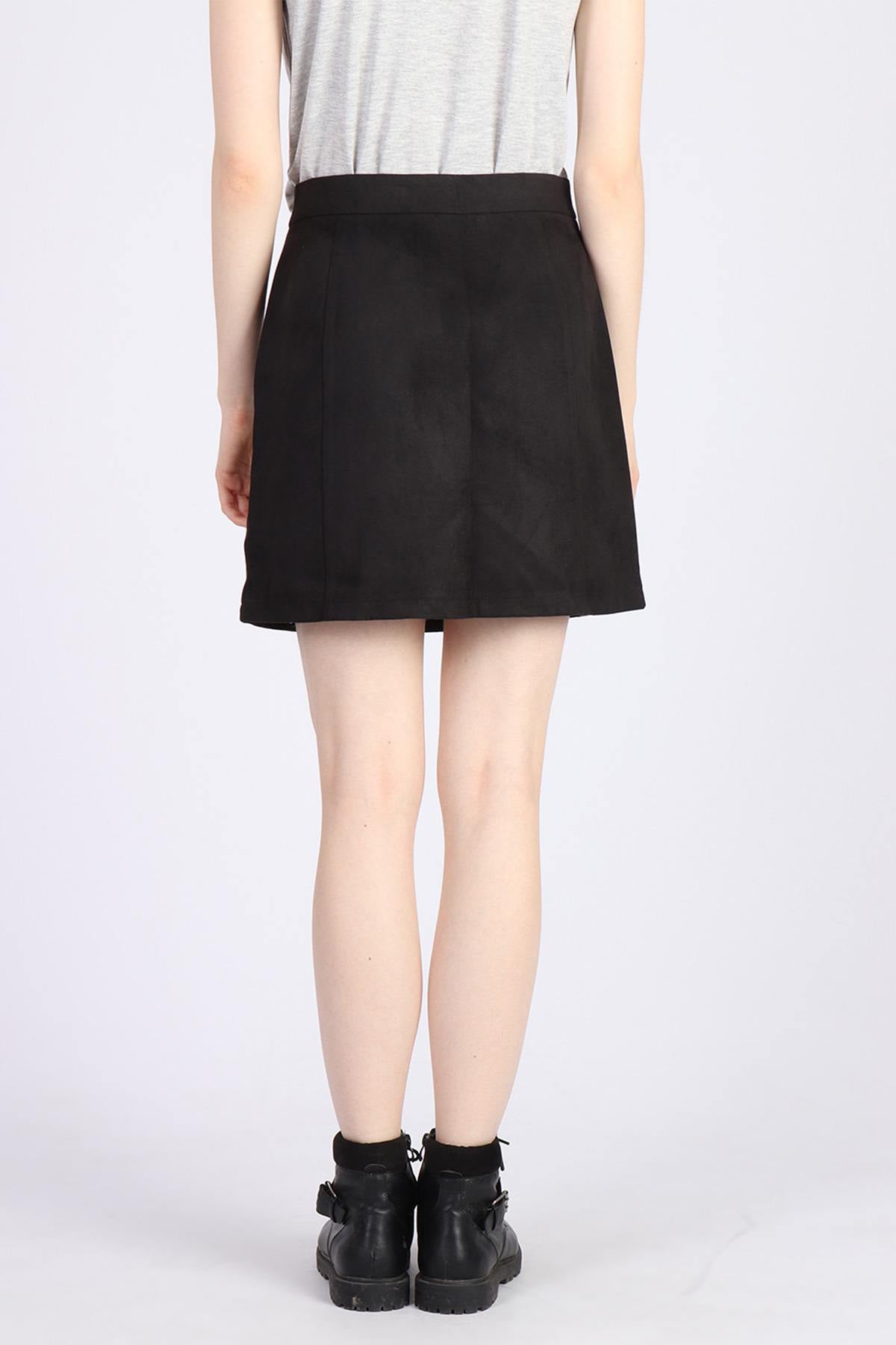 Black women's straight skirt - Image n°3