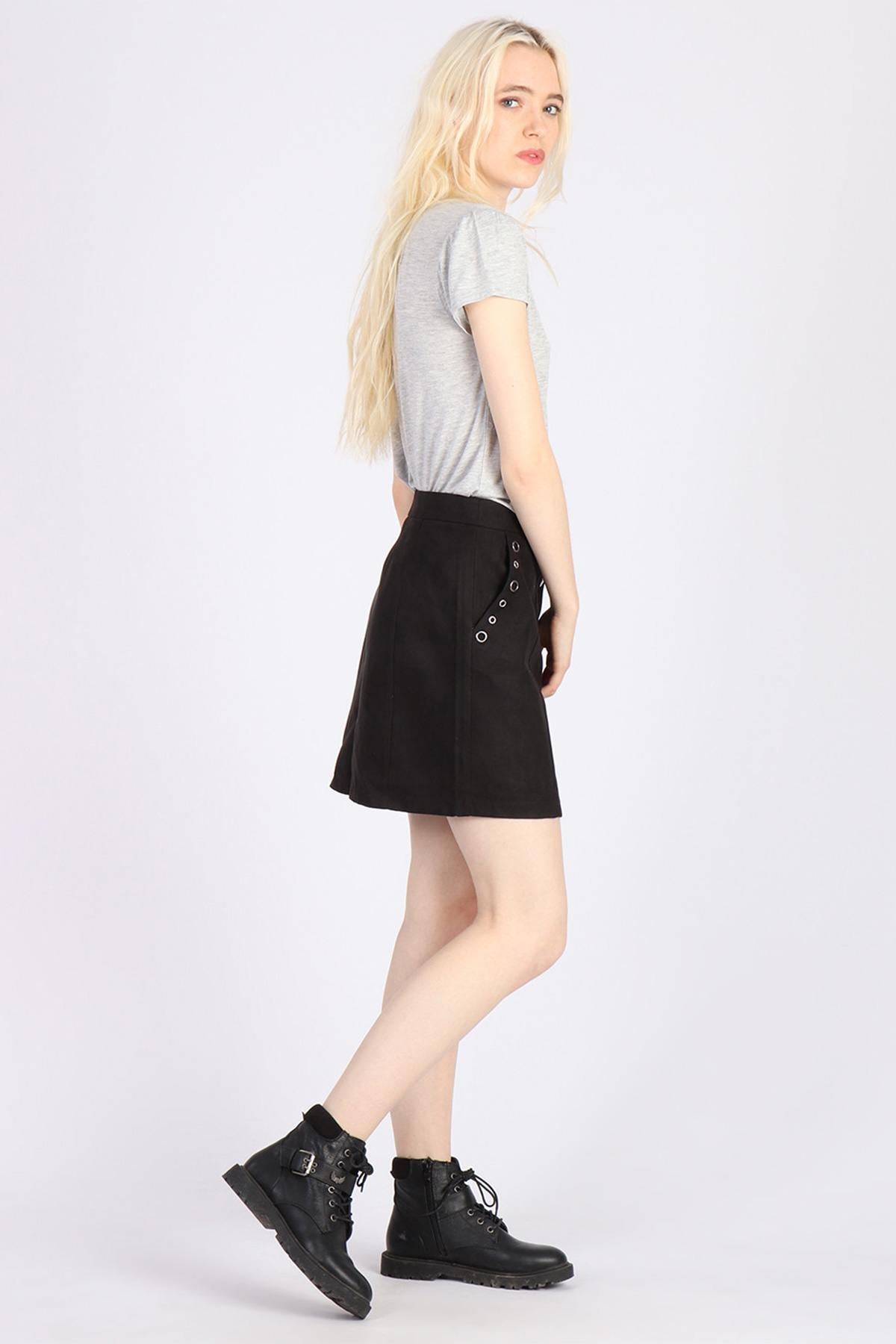 Black women's straight skirt - Image n°2