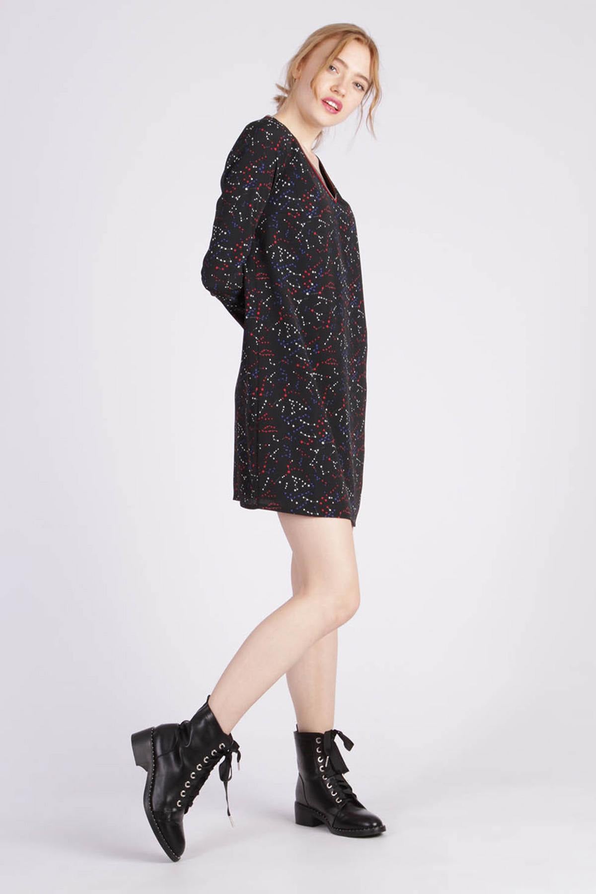 Black star print dress - Image n°2