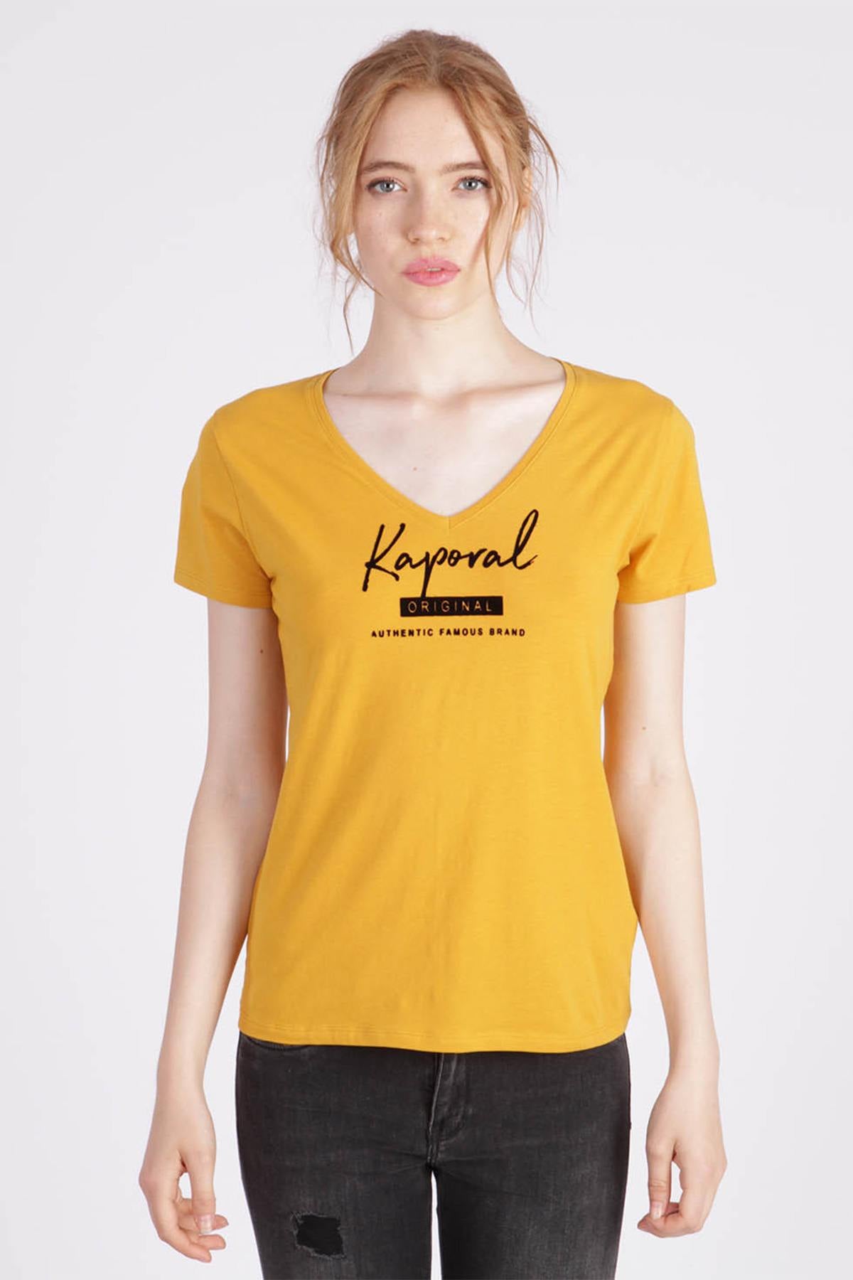 Yellow fitted t-shirt - Image n°1