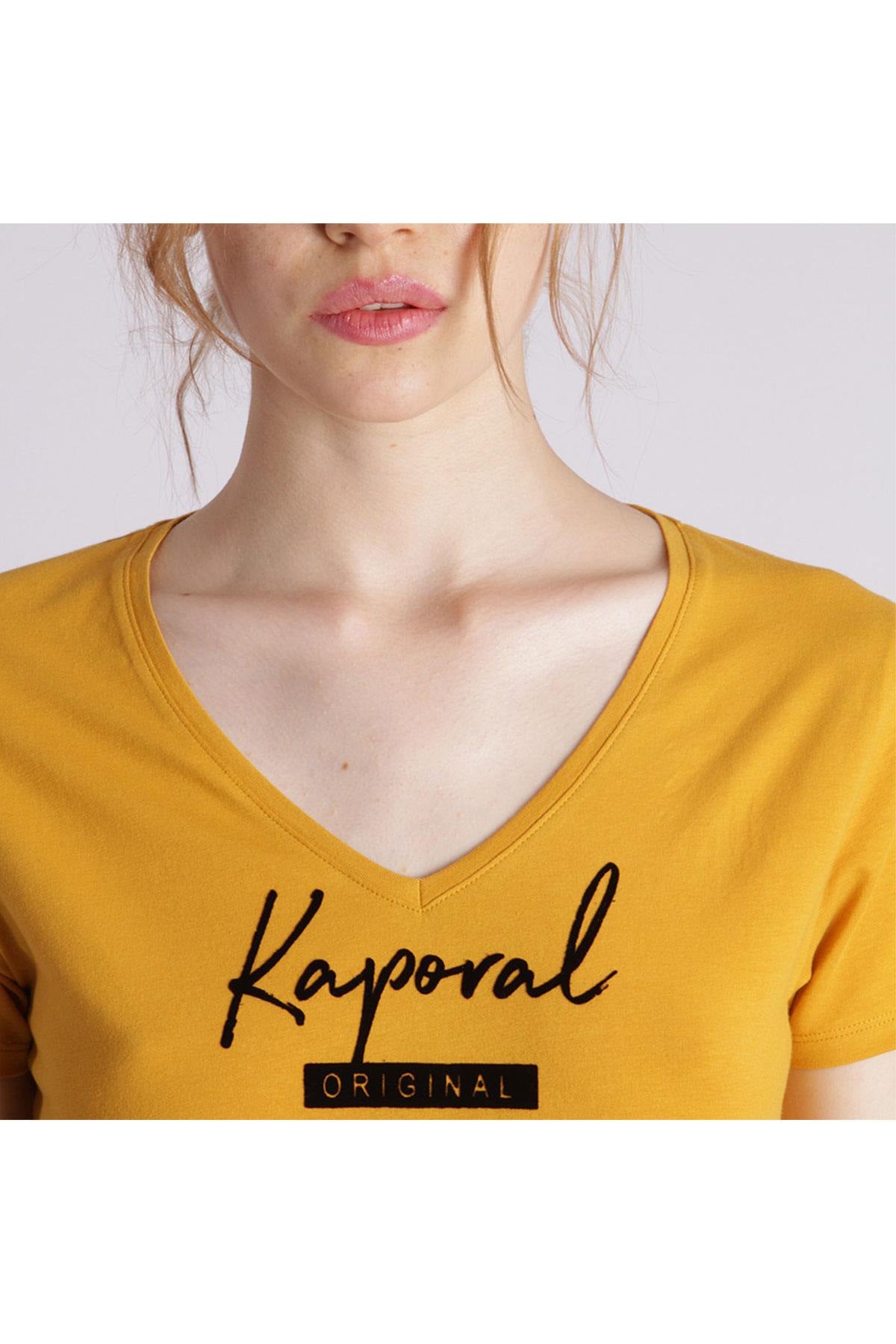 Yellow fitted t-shirt - Image n°4