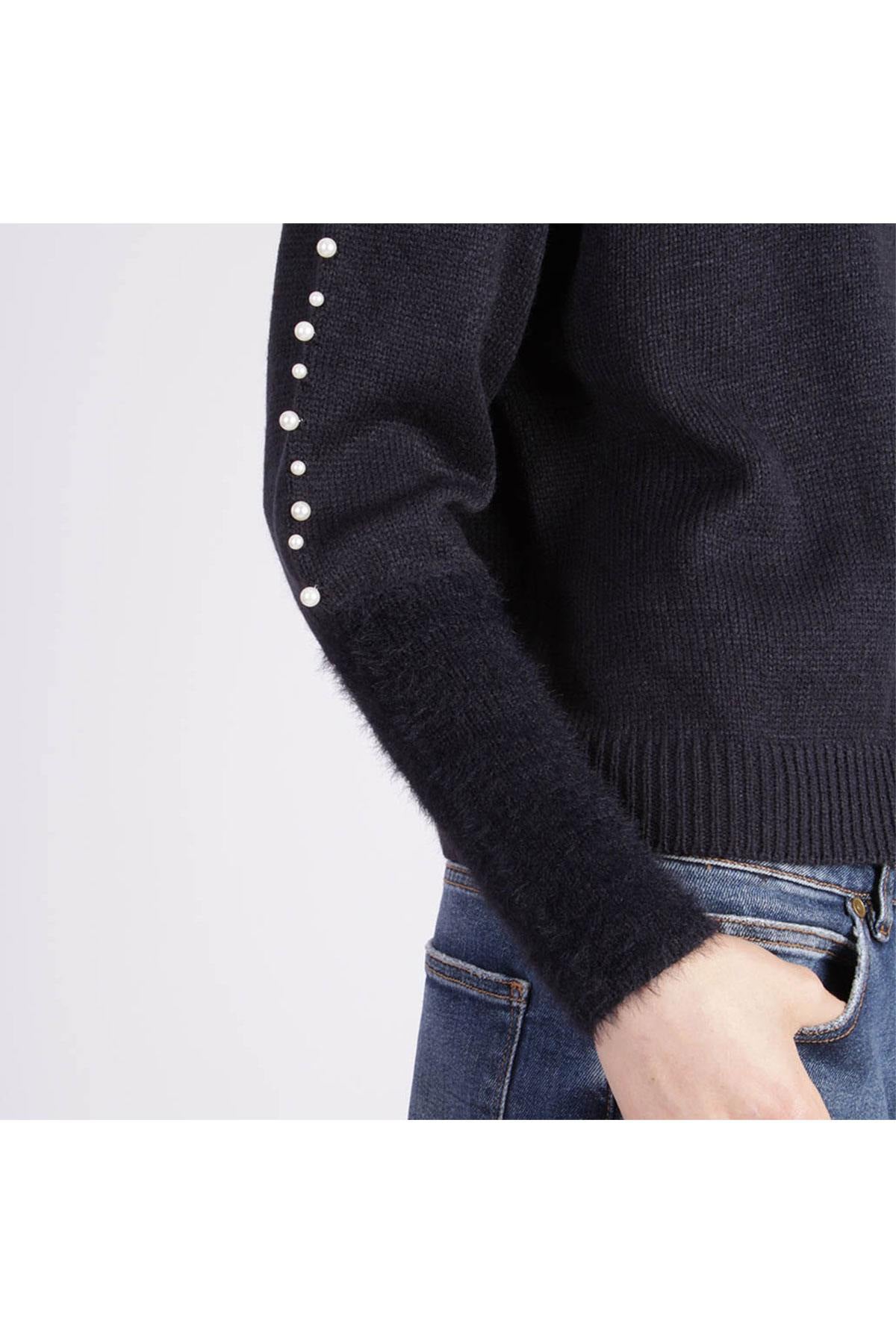 Women's navy blue sweater - Image n°5