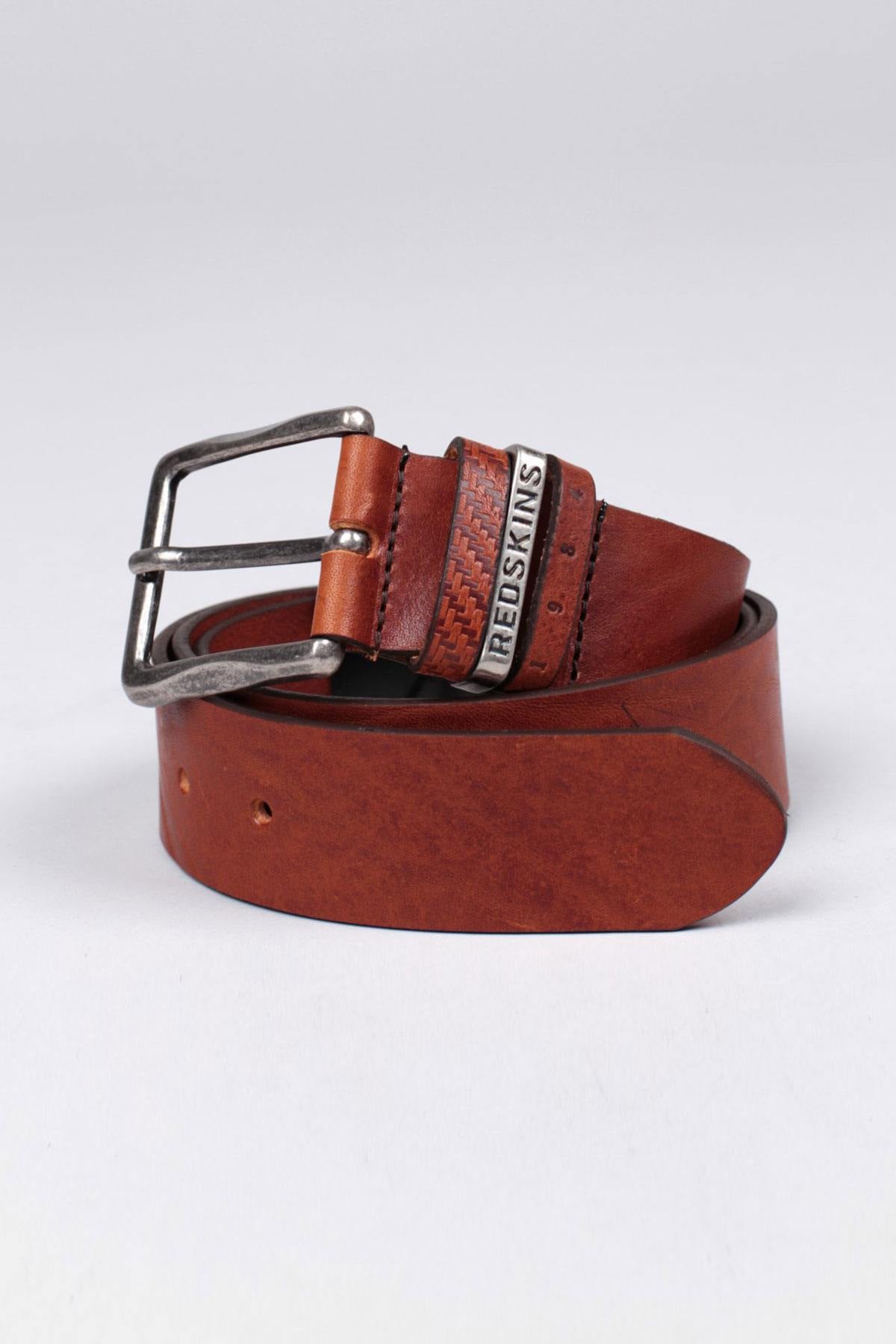 Cognac men's belt - Image n°1