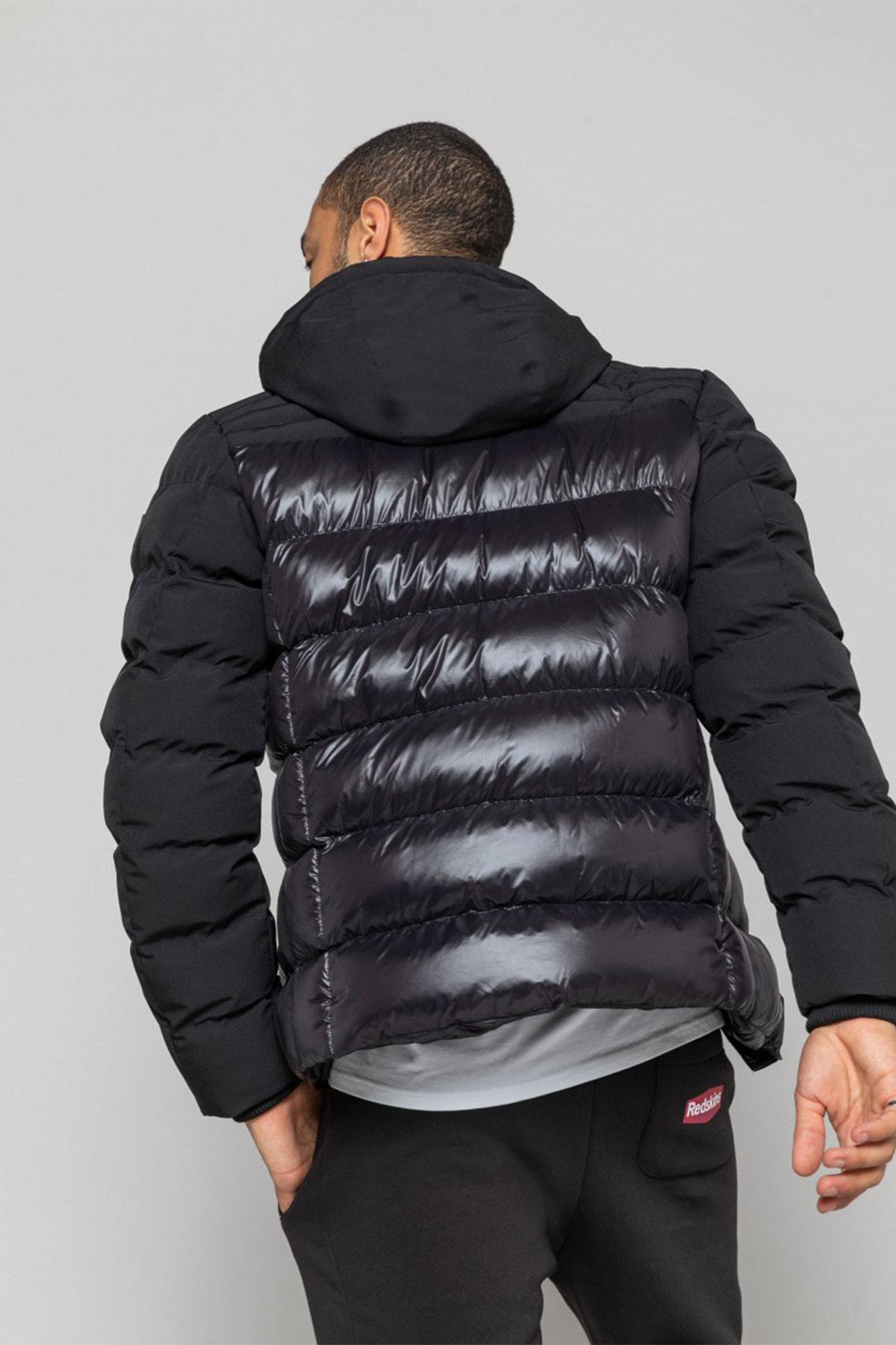 Men's black down jacket - Image n°3