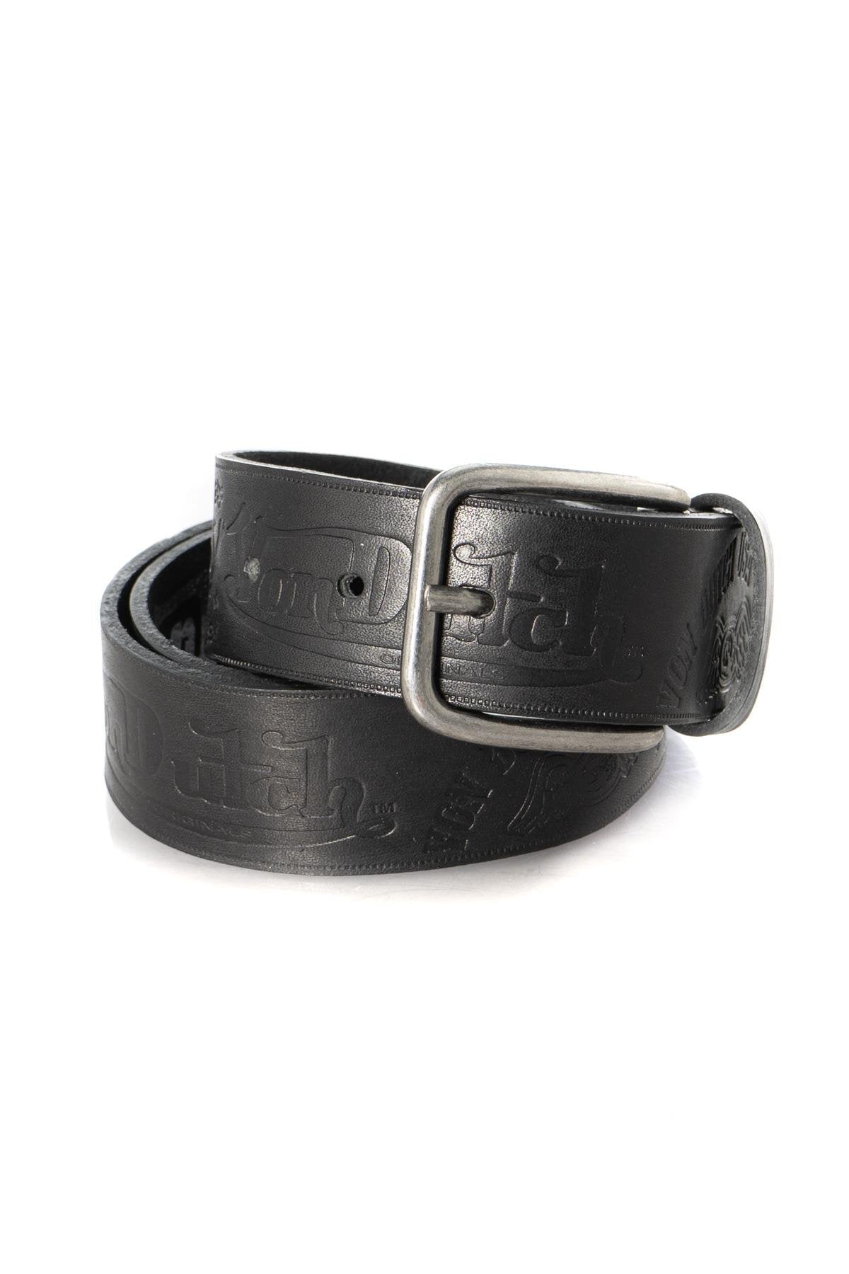 Black leather belt - Image n°1