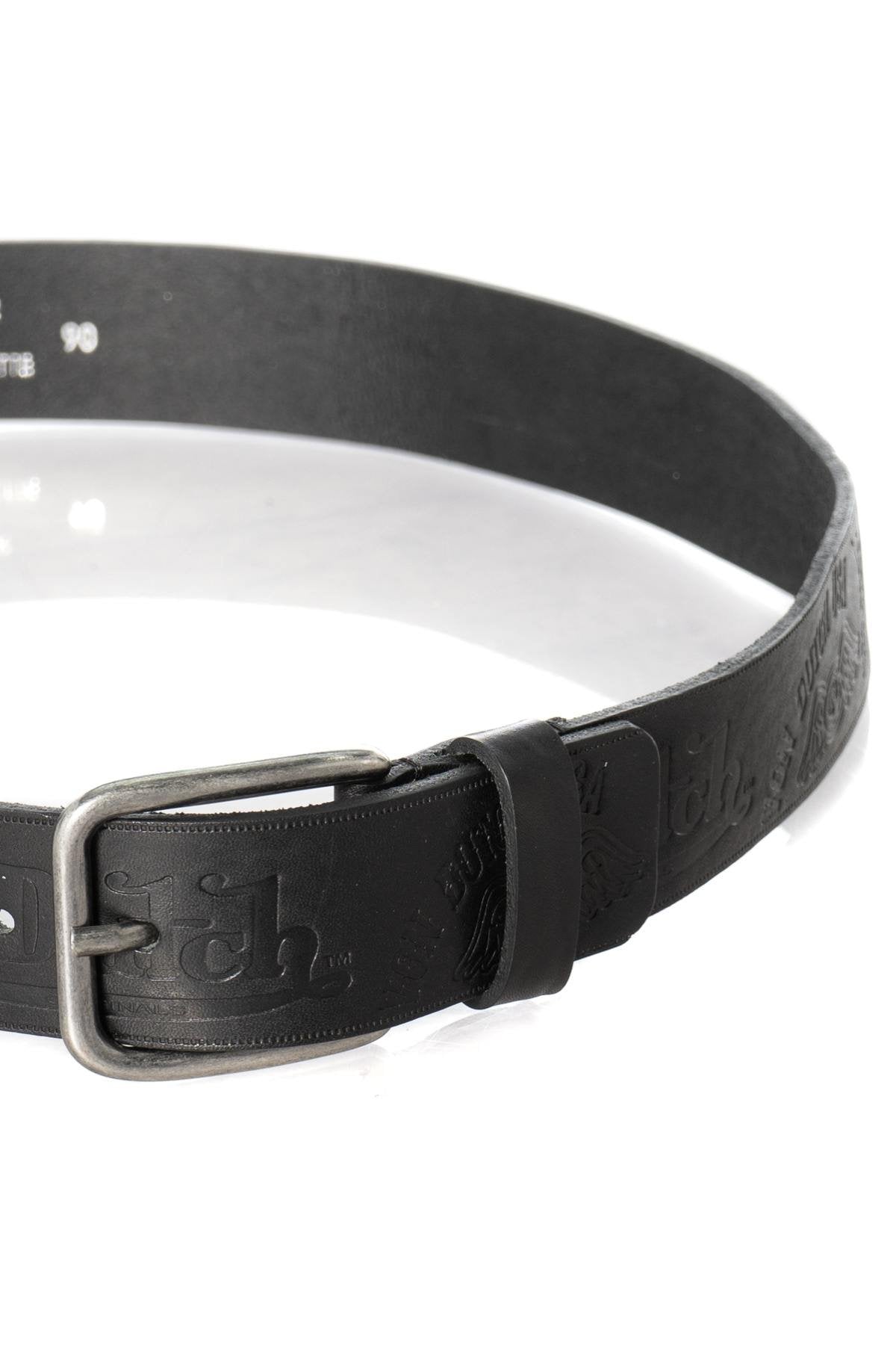 Black leather belt - Image n°2