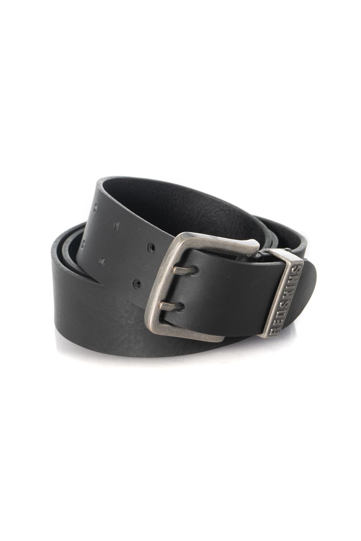  Men's black leather belt - Image n°1