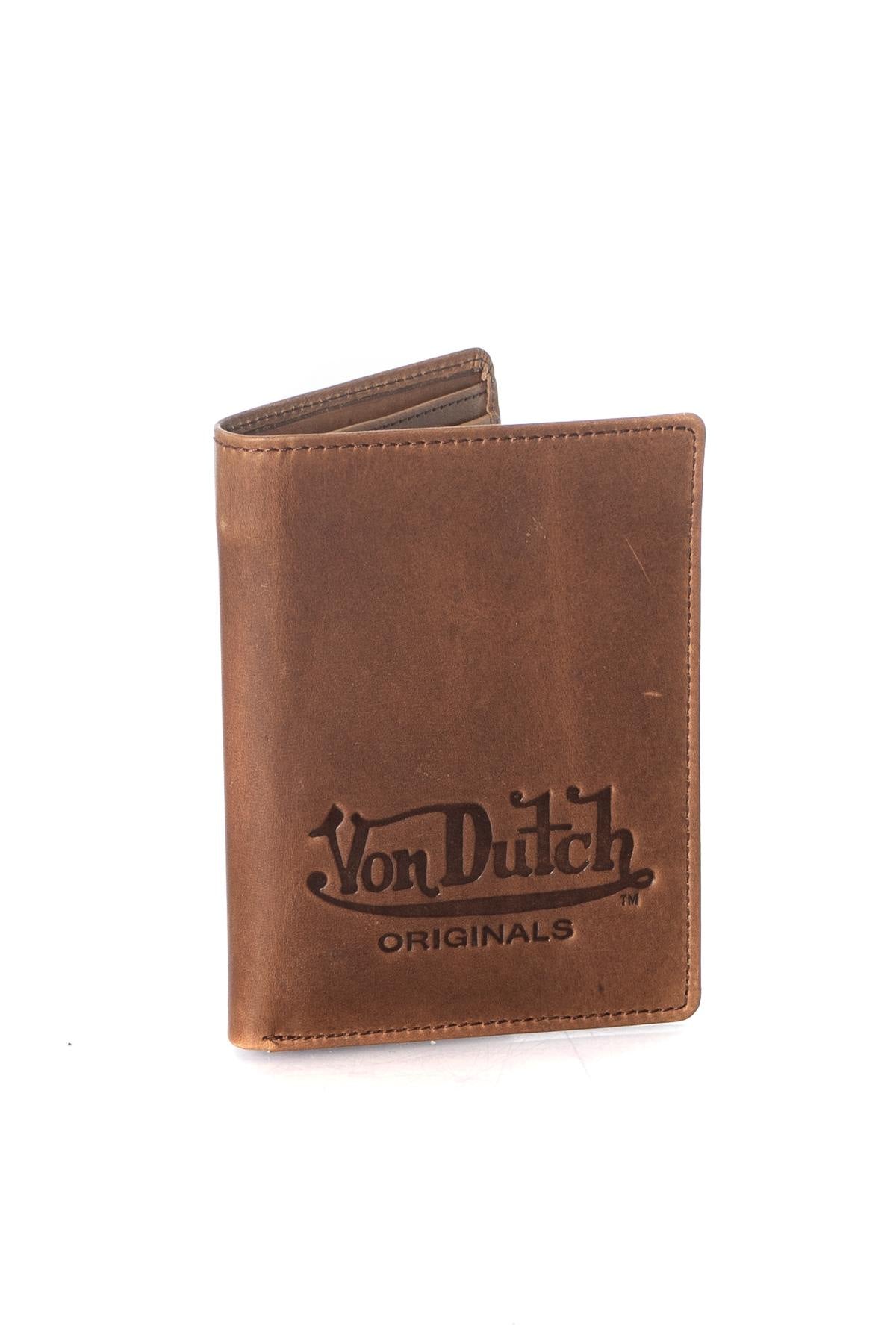 Brown leather wallet - Image n°1