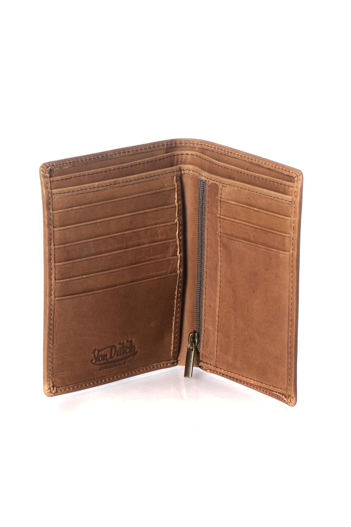 Brown leather wallet - Image n°2