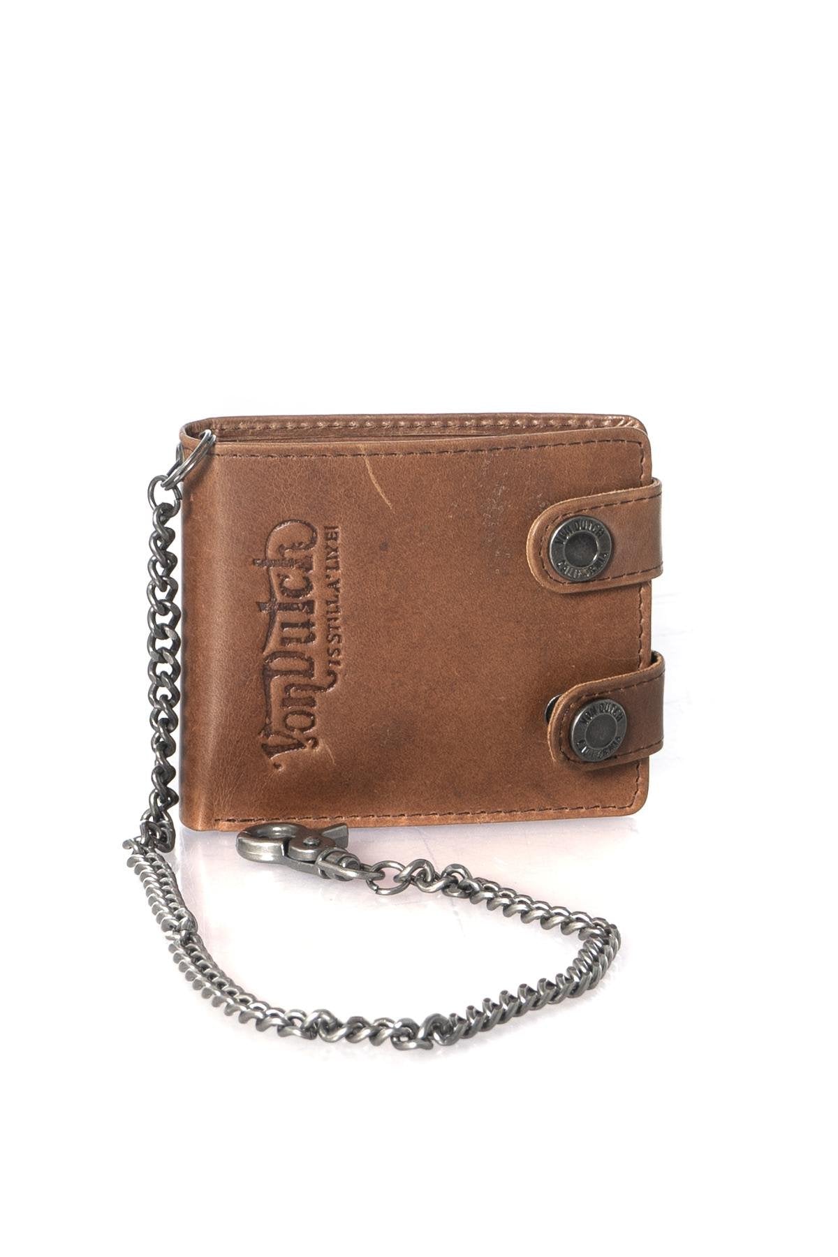 Brown leather wallet - Image n°1