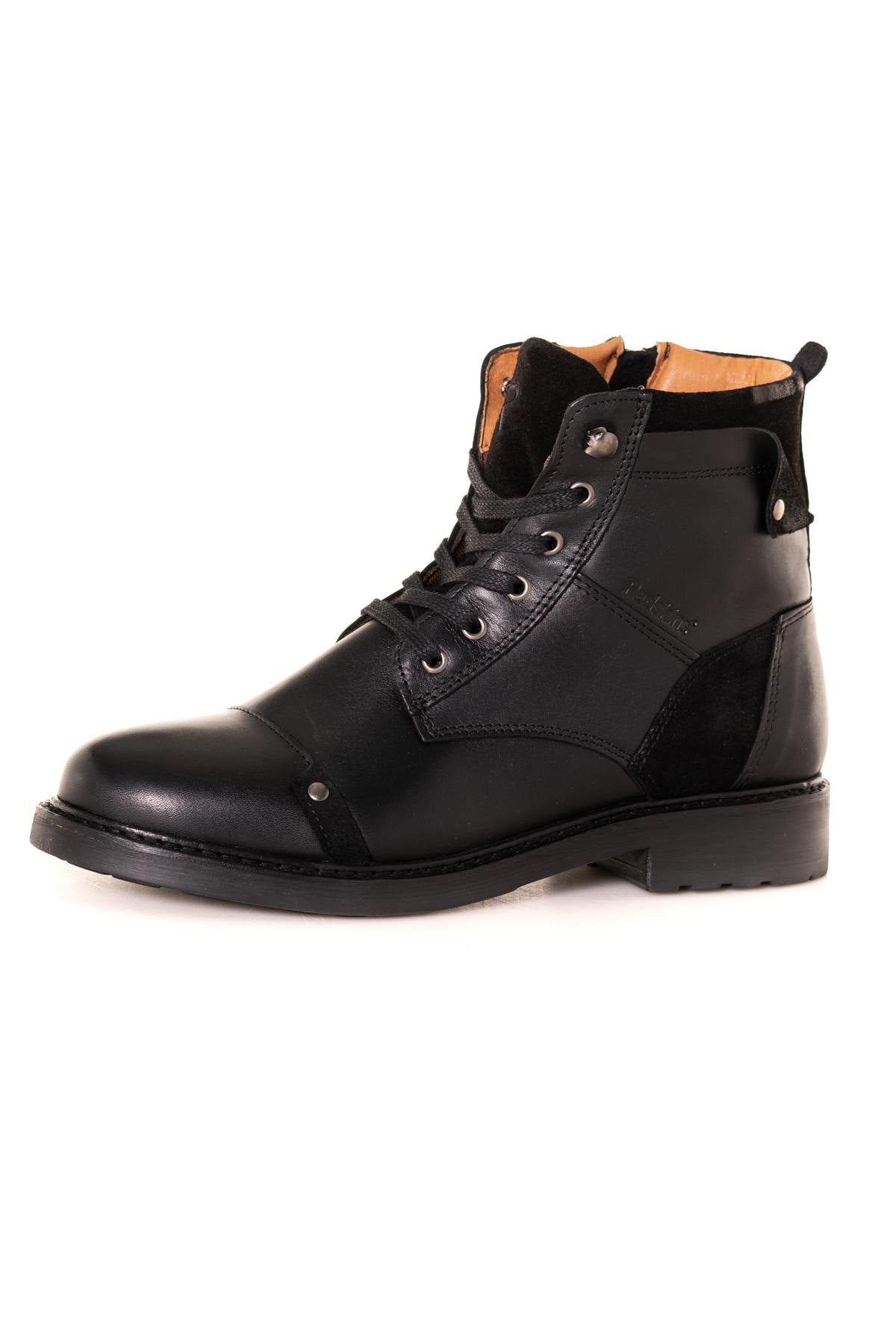 Black leather ankle boots - Image n°7