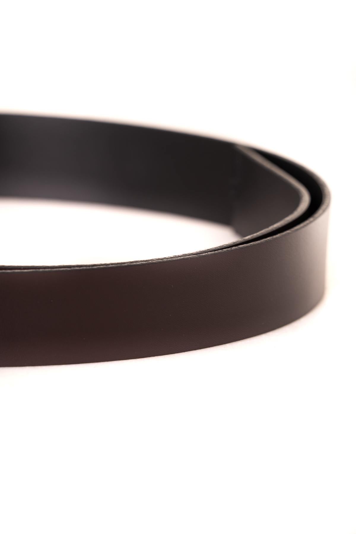 Black brown reversible belt for Men - Image n°4