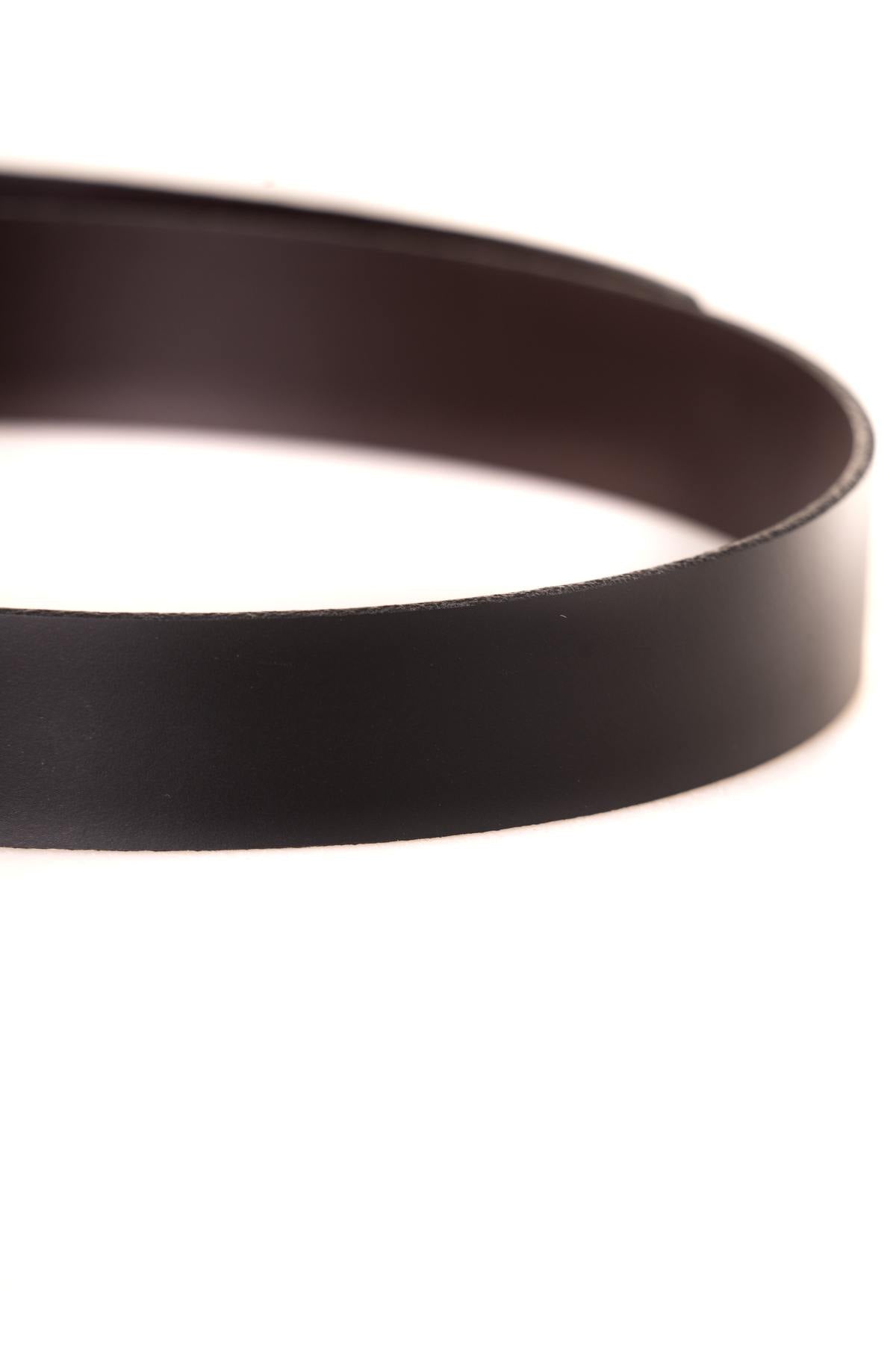 Black brown reversible belt for Men - Image n°5