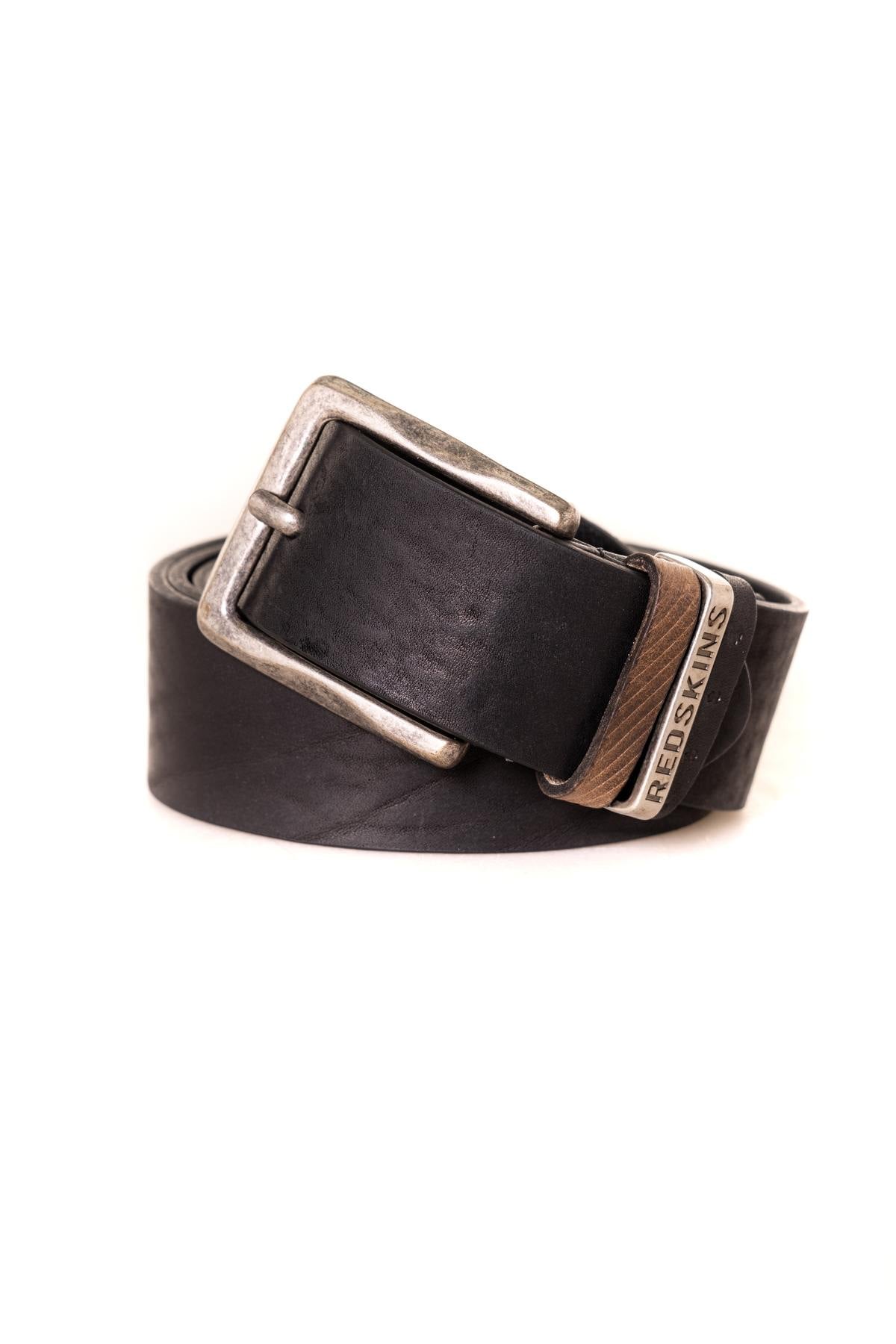 Black buckle belt for Men - Image n°1