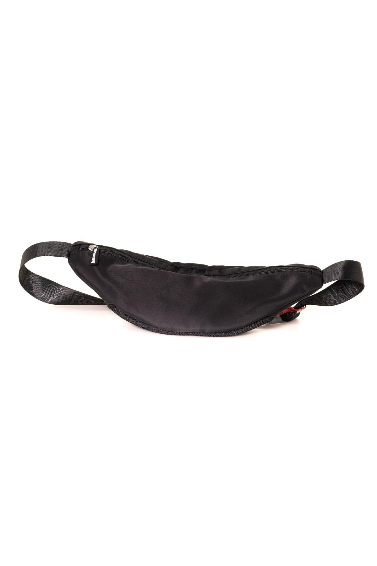 Black fanny pack with zipper - Image n°2