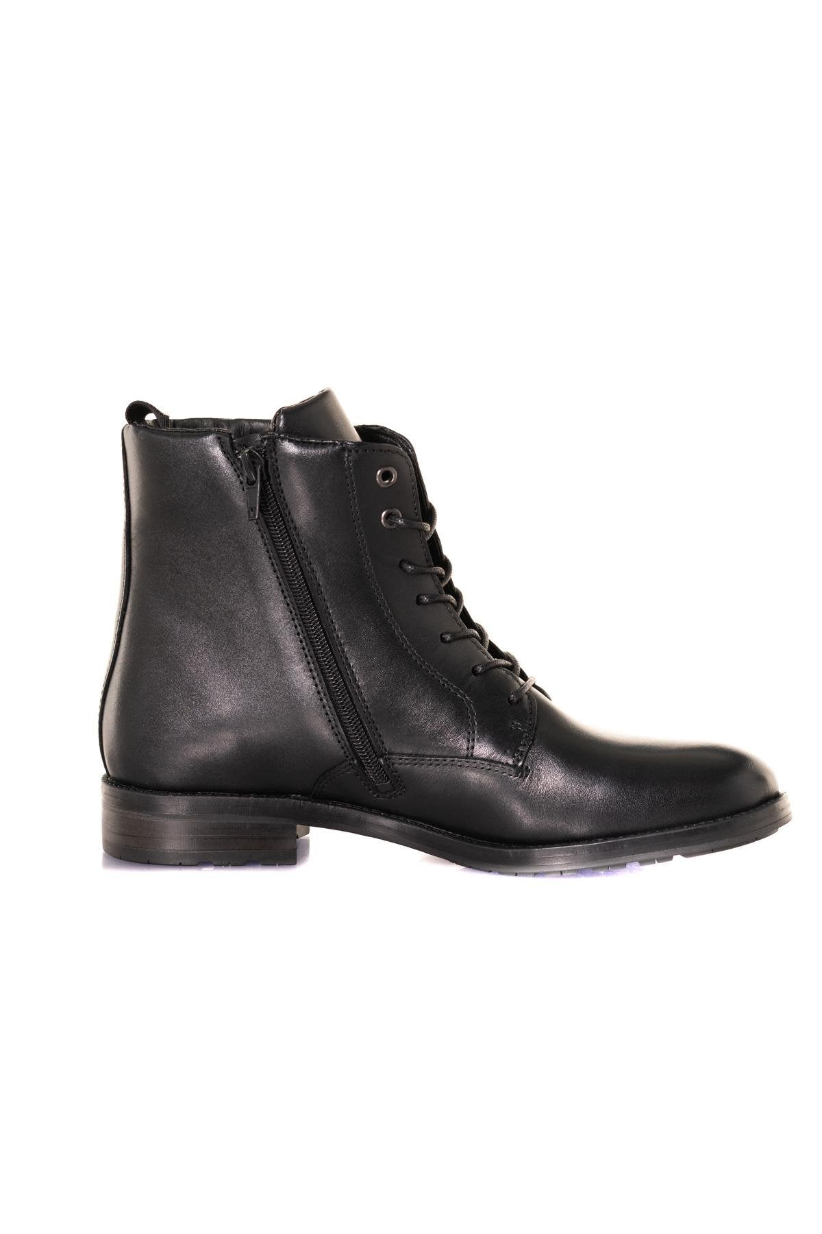 Black genuine leather boots - Image n°2