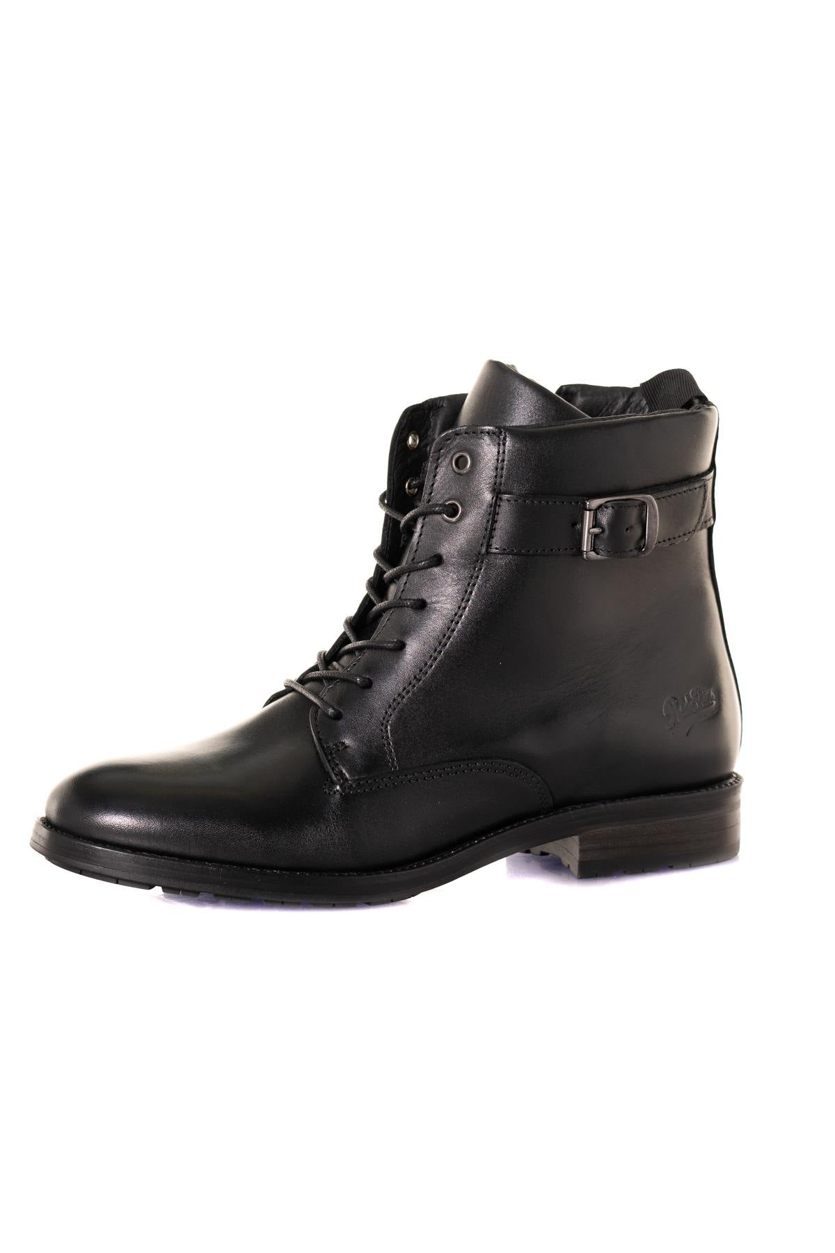 Black genuine leather boots - Image n°7