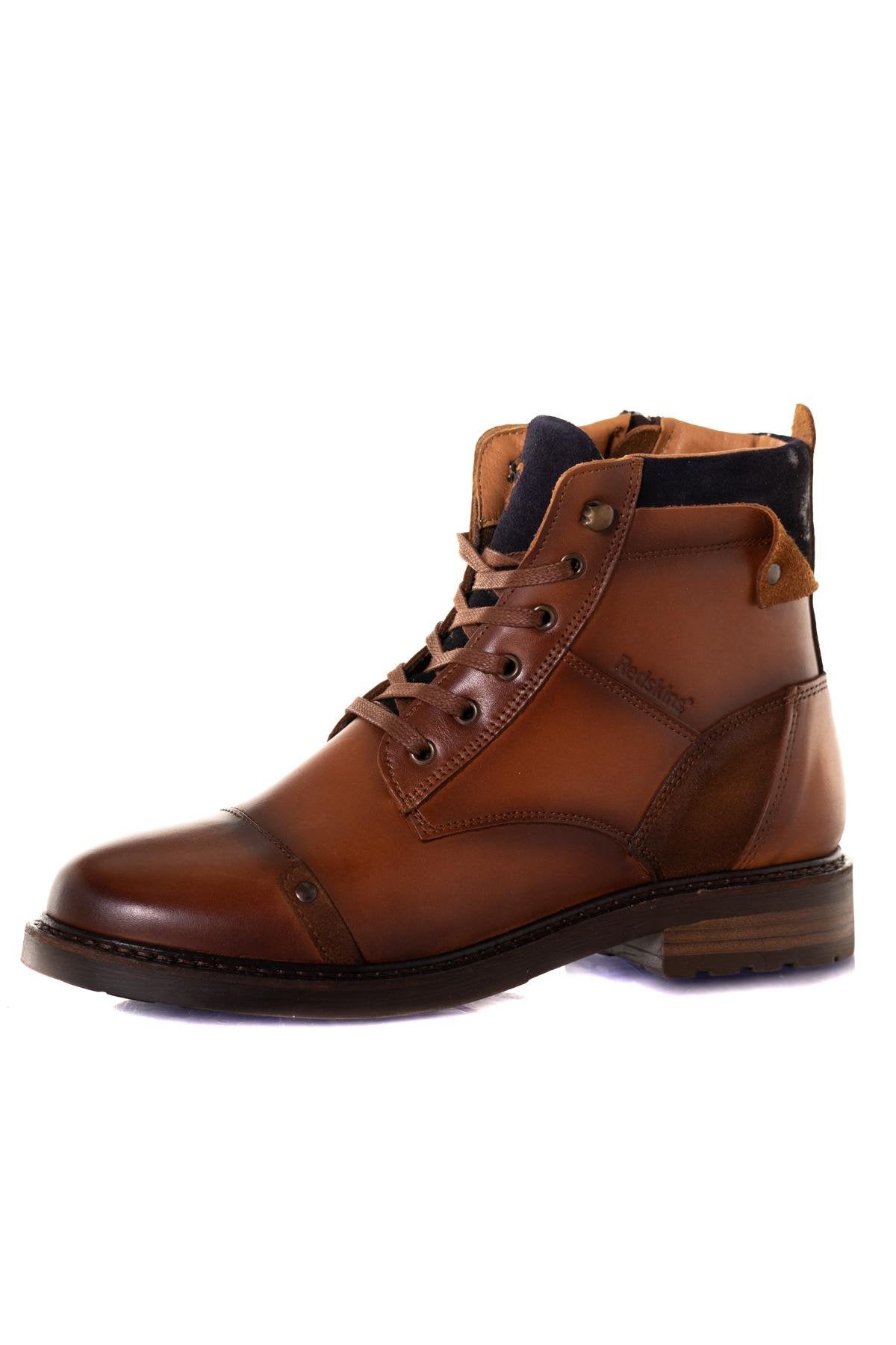 Brown leather ankle boots - Image n°7