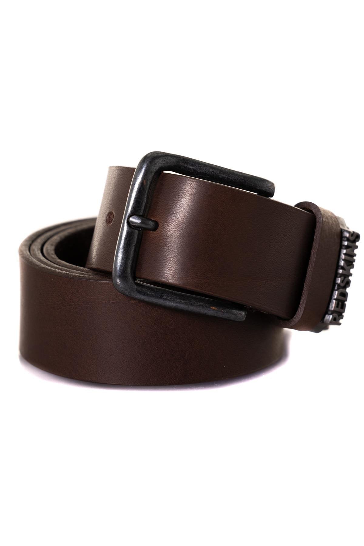 Classic Brown Leather Belt - Image n°1