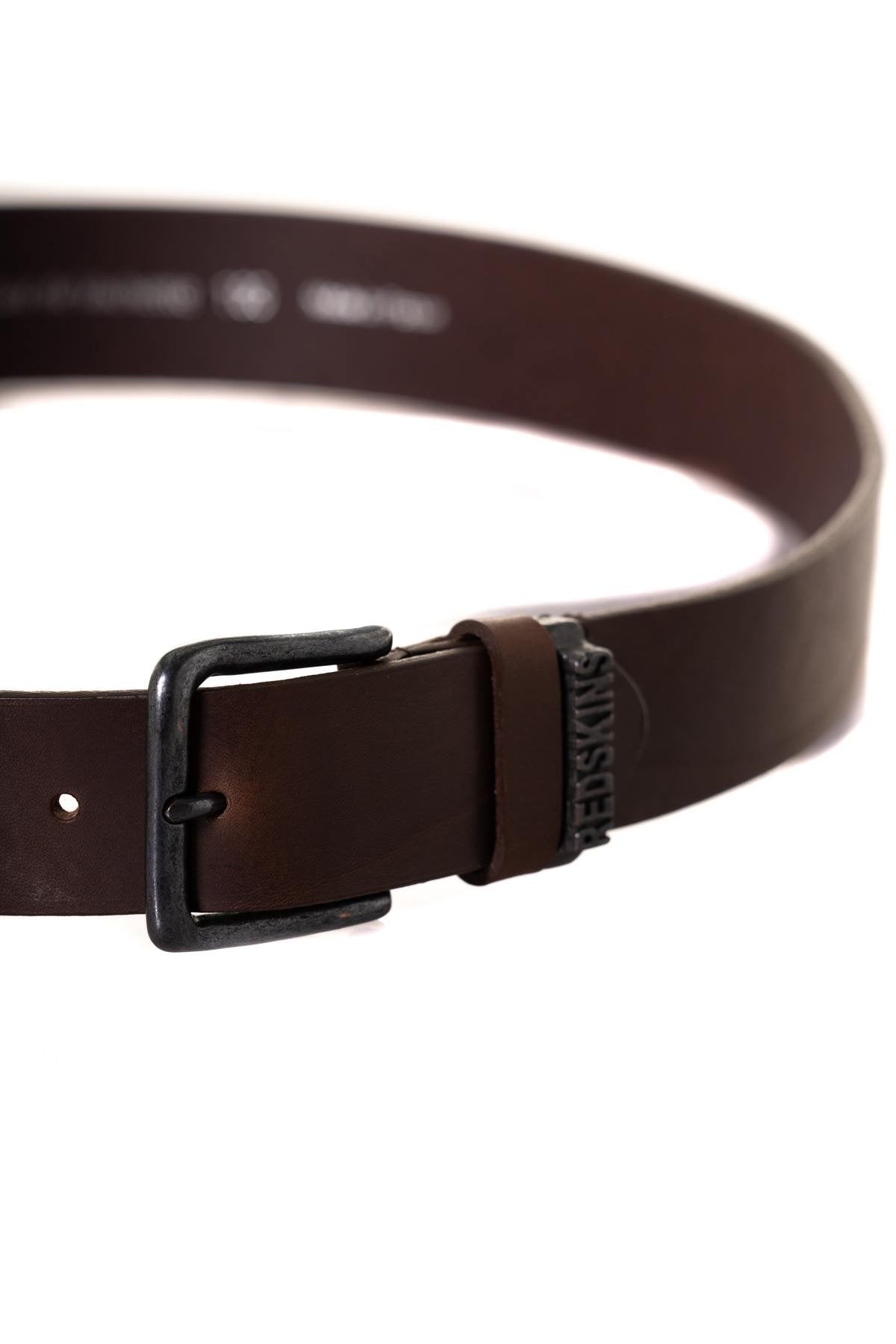 Classic Brown Leather Belt - Image n°2