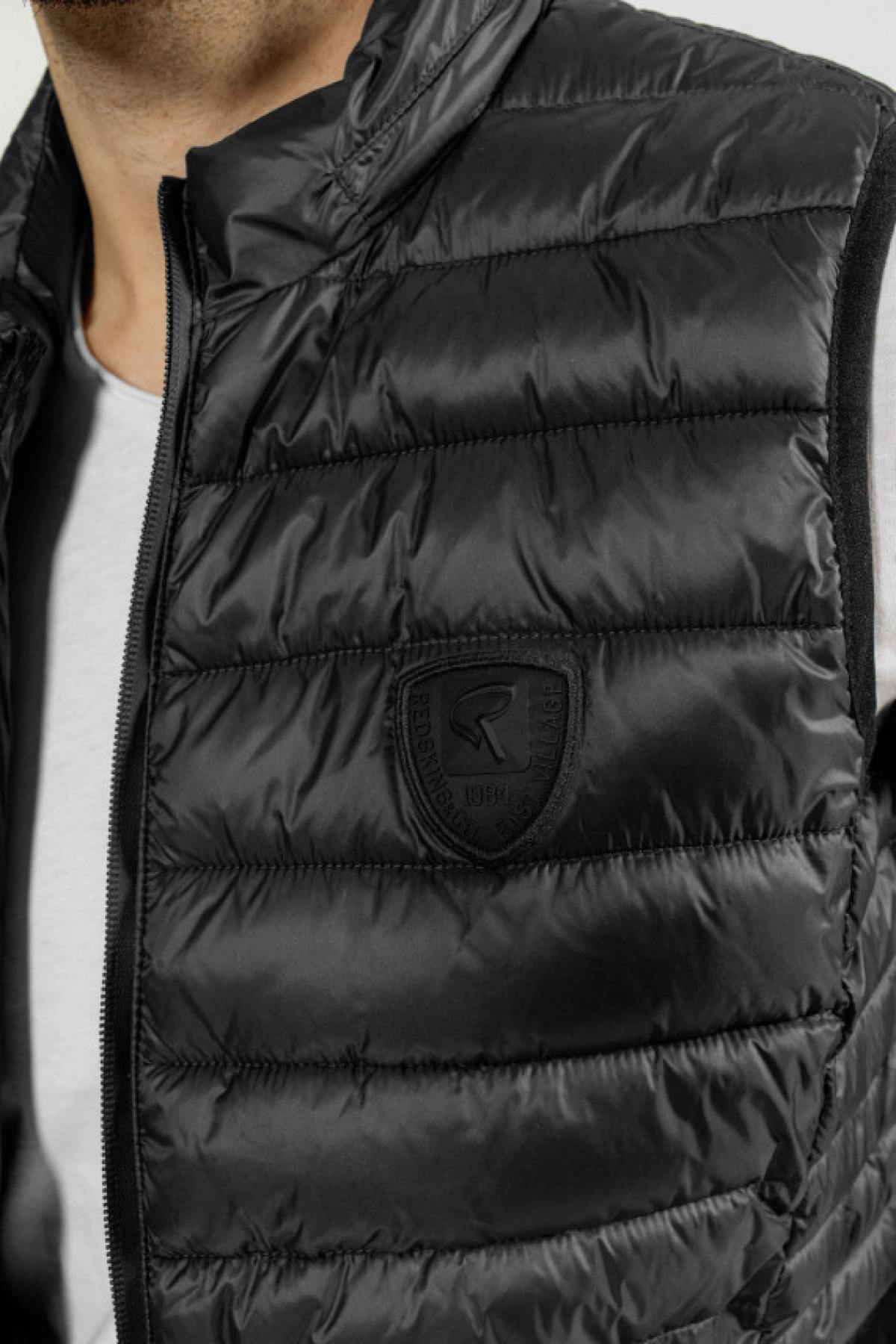 Thin black sleeveless down jacket - Image n°2