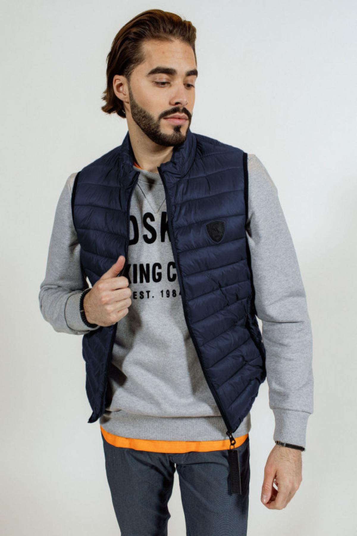 Thin sleeveless down jacket Redskins Blue - Image n°1