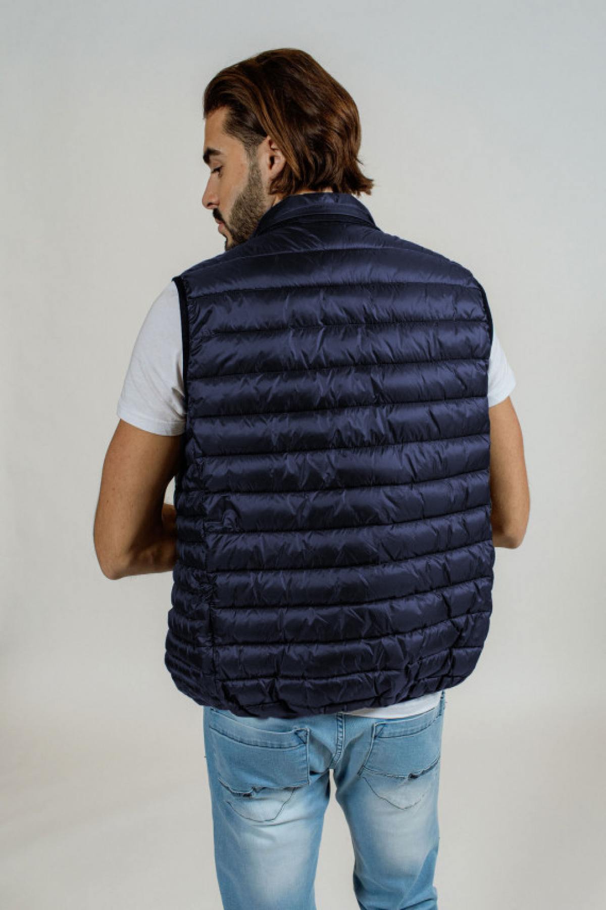 Thin sleeveless down jacket Redskins Blue - Image n°2