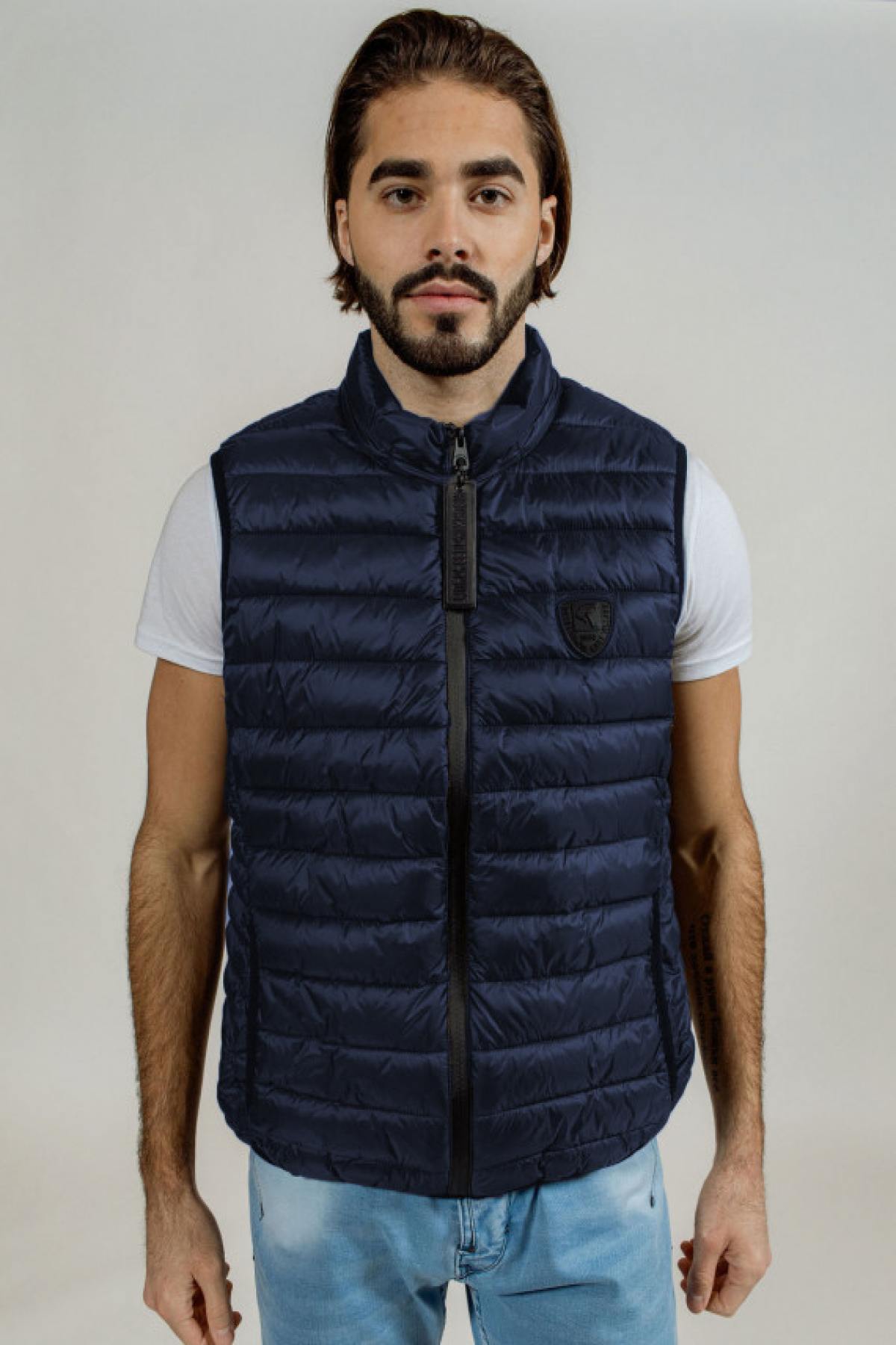 Thin sleeveless down jacket Redskins Blue - Image n°3