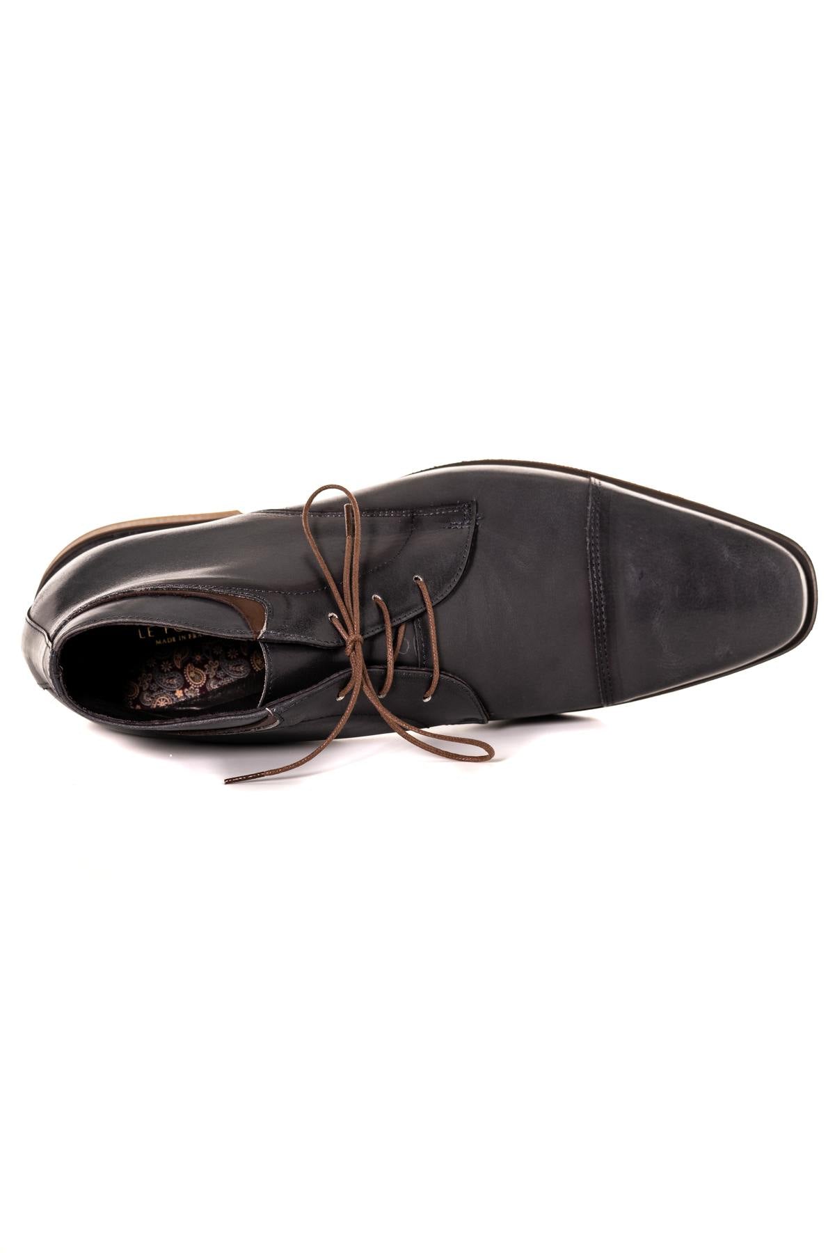 Genuine leather derby shoes made in France - Image n°3