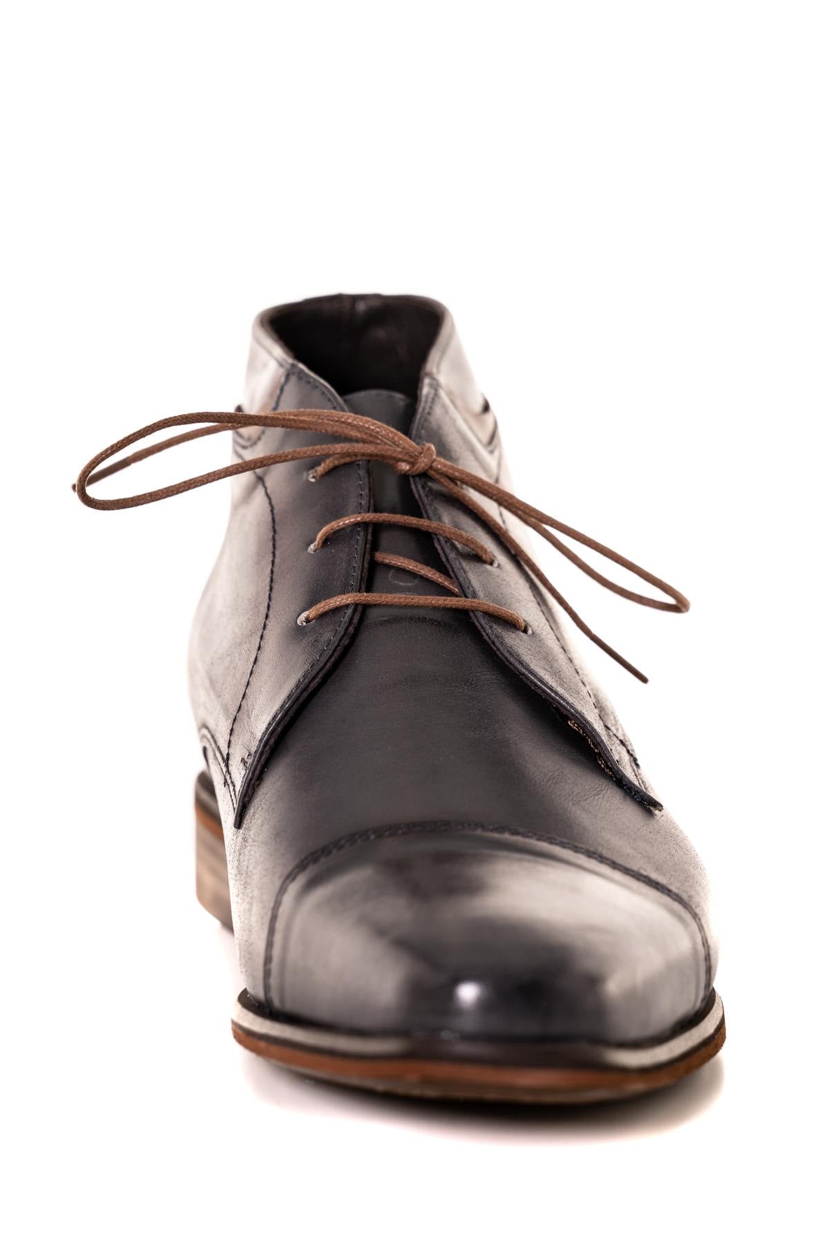 Genuine leather derby shoes made in France - Image n°5