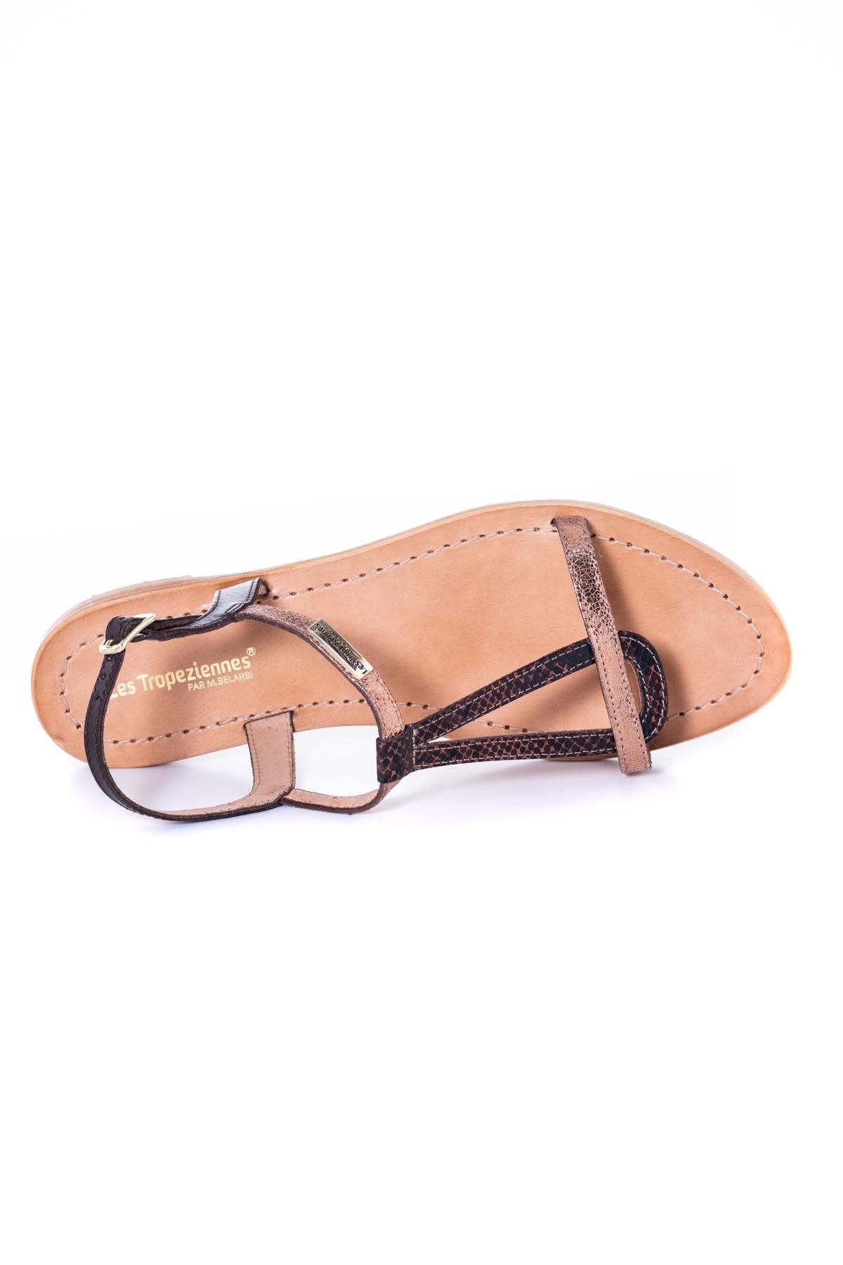 Chocolate/bronze flip flop - Image n°3