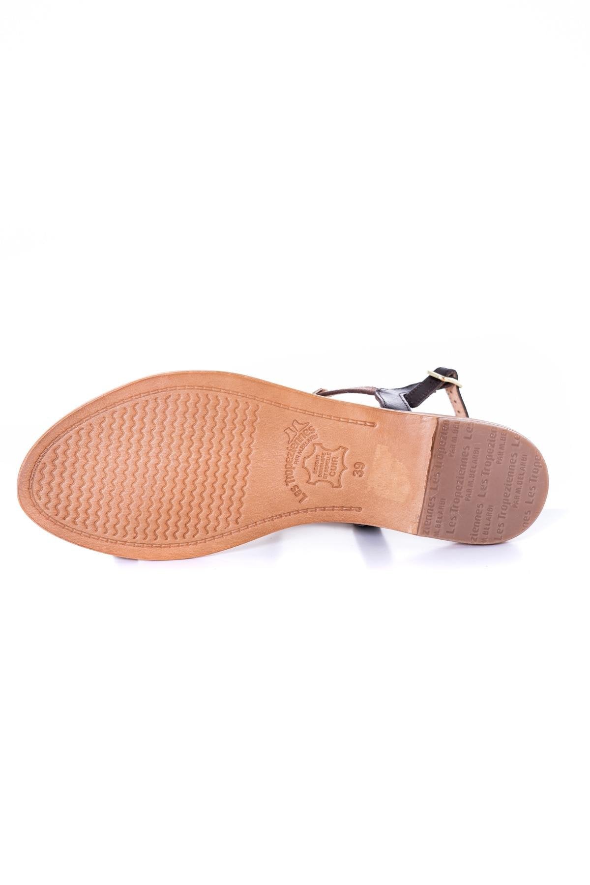 Chocolate/bronze flip flop - Image n°4