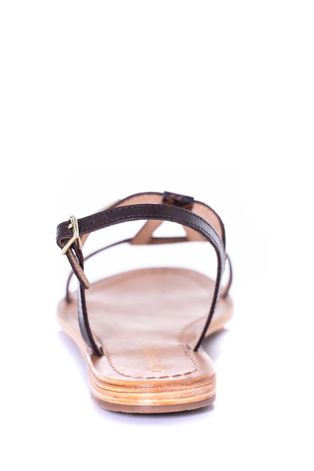 Chocolate/bronze flip flop - Image n°6