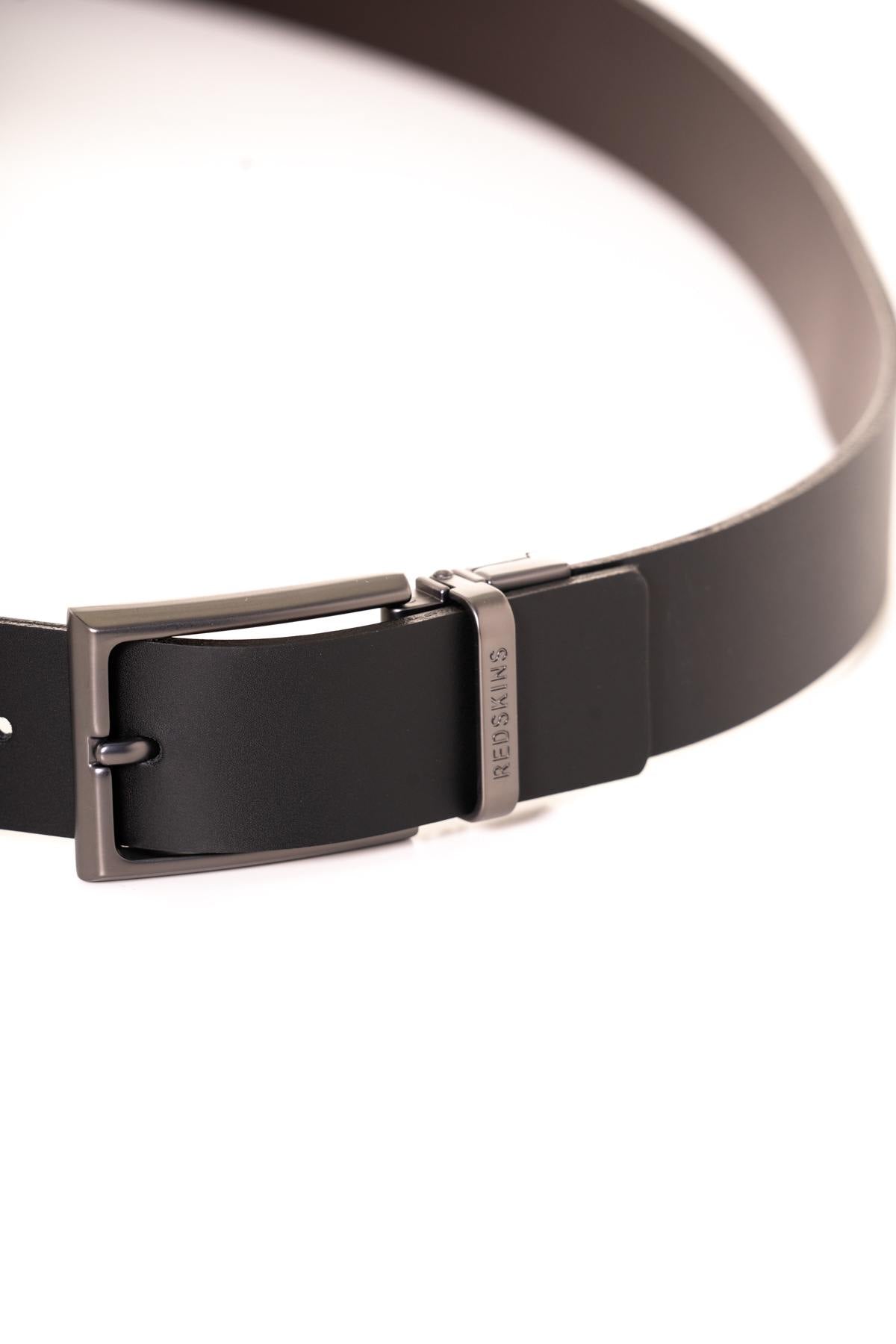 Classic black leather belt - Image n°2