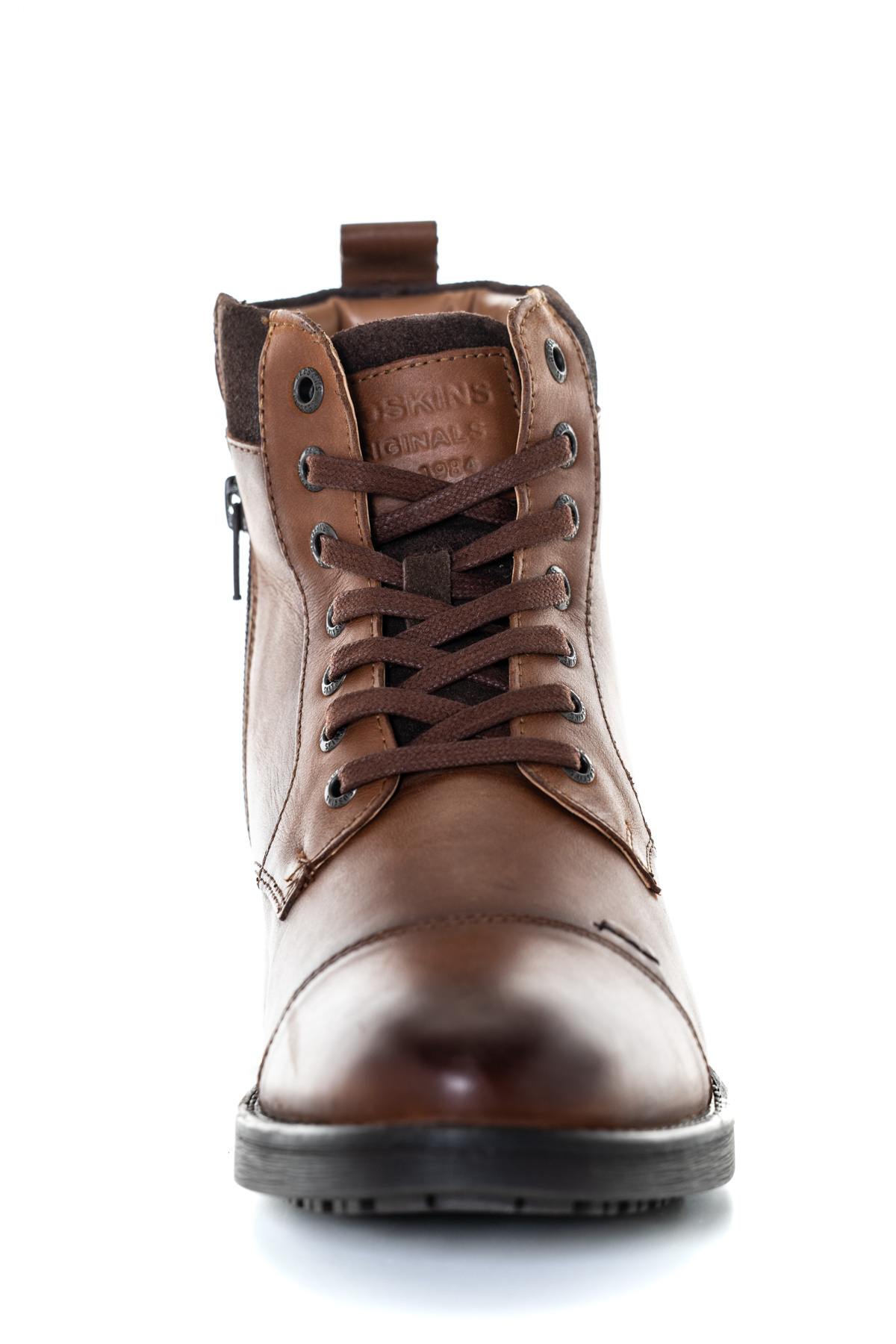 Brown leather boots - Image n°5